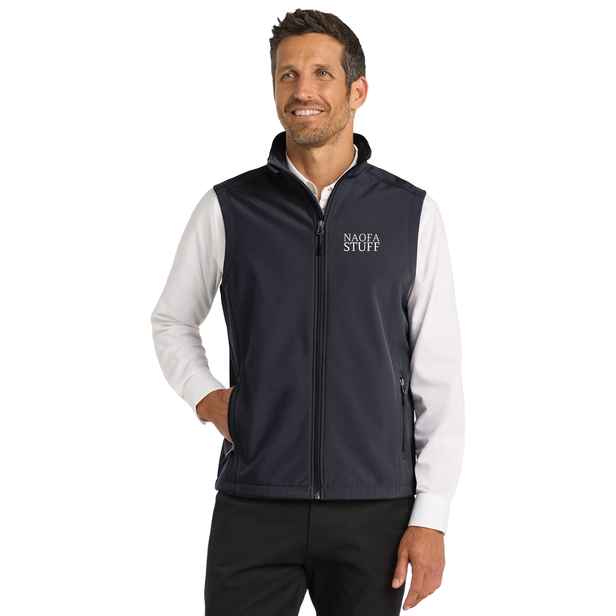 Embroidered Men's Soft Shell Vest – Lightweight Windproof Work & Outdoor Layer product thumbnail image Embroidered Men's Soft Shell Vest – Lightweight Windproof Work & Outdoor Layer product thumbnail image