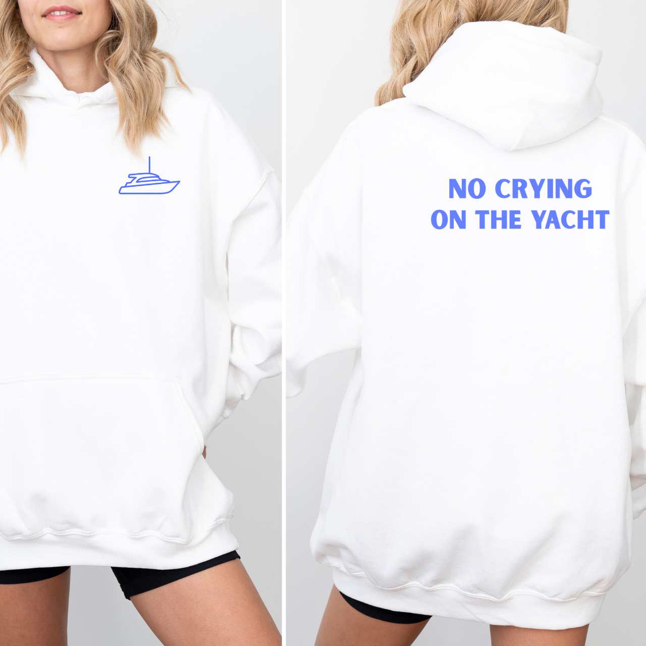 No Crying On The Yacht Hoodie, Preppy Yacht Sweatshirt, Coastal Boho, Nautical Graphic Hoodie, Boat Lover Gift, Summer Vacation Crewneck product thumbnail image No Crying On The Yacht Hoodie, Preppy Yacht Sweatshirt, Coastal Boho, Nautical Graphic Hoodie, Boat Lover Gift, Summer Vacation Crewneck product thumbnail image