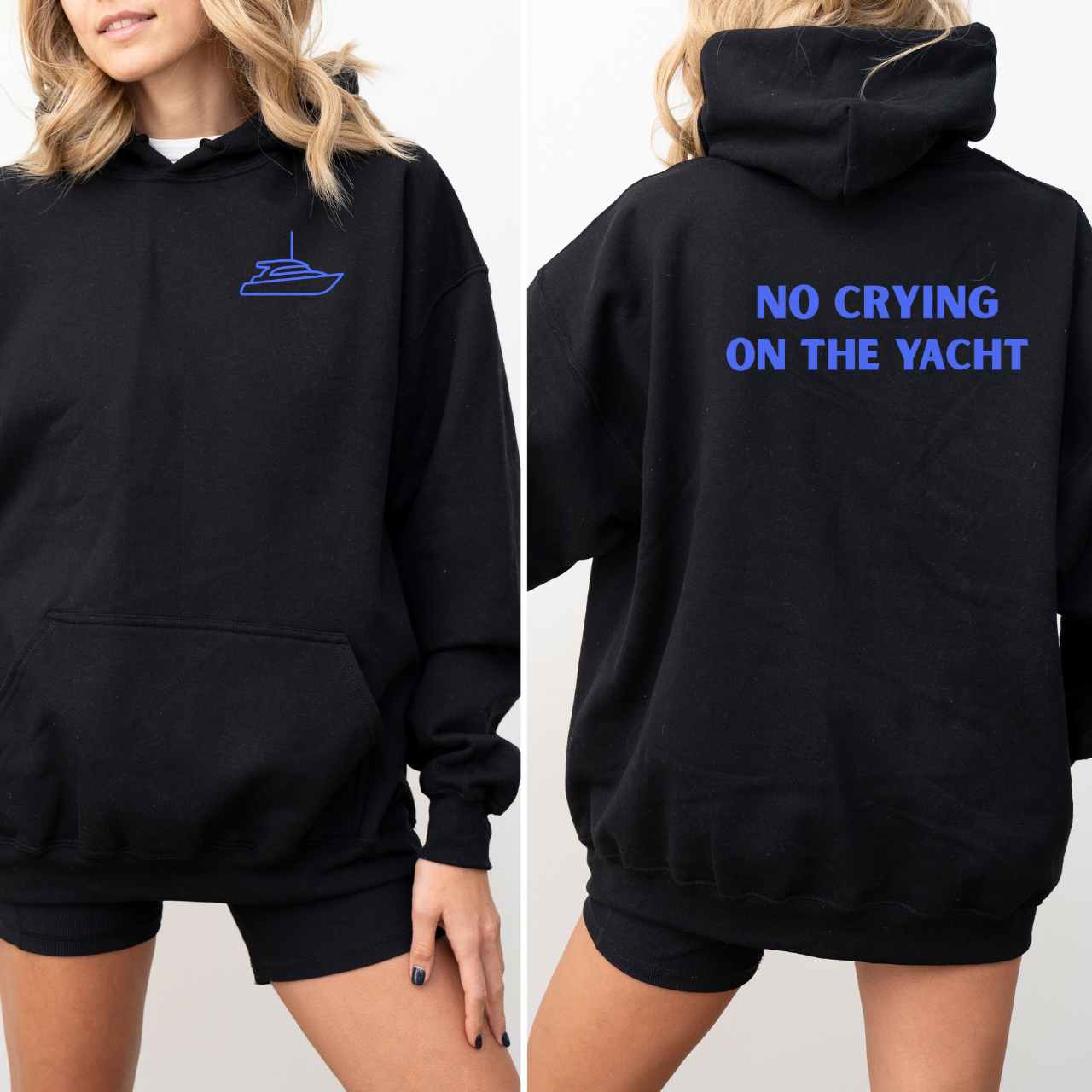 No Crying On The Yacht Hoodie, Preppy Yacht Sweatshirt, Coastal Boho, Nautical Graphic Hoodie, Boat Lover Gift, Summer Vacation Crewneck product thumbnail image No Crying On The Yacht Hoodie, Preppy Yacht Sweatshirt, Coastal Boho, Nautical Graphic Hoodie, Boat Lover Gift, Summer Vacation Crewneck product thumbnail image