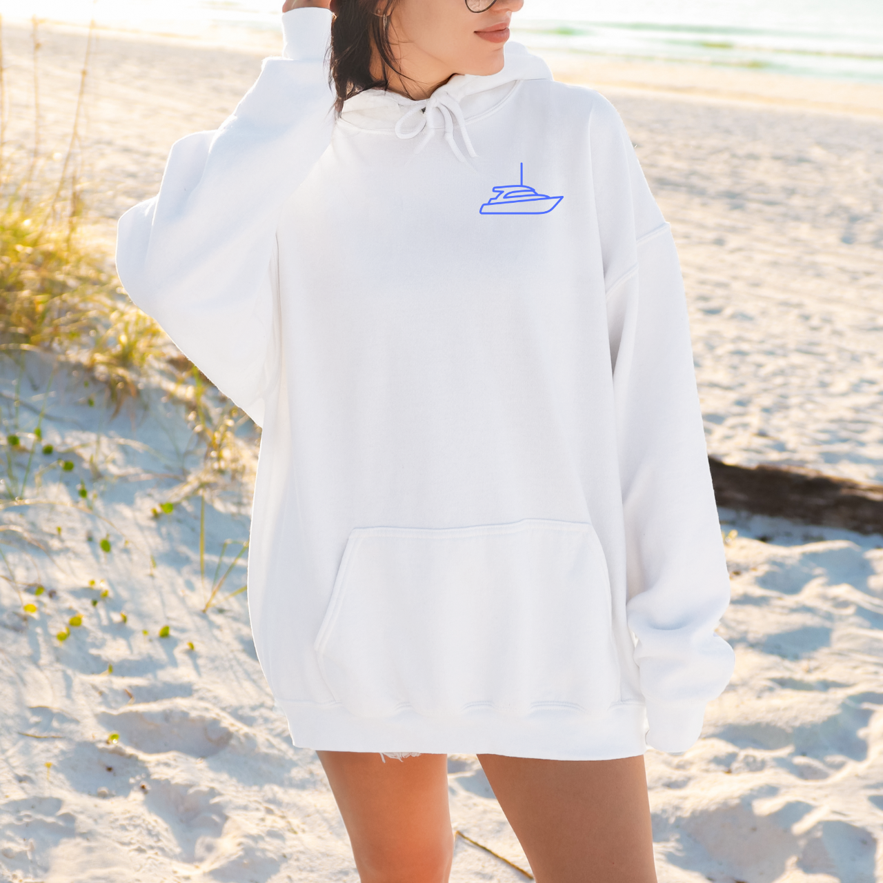 No Crying On The Yacht Hoodie, Preppy Yacht Sweatshirt, Coastal Boho, Nautical Graphic Hoodie, Boat Lover Gift, Summer Vacation Crewneck product thumbnail image No Crying On The Yacht Hoodie, Preppy Yacht Sweatshirt, Coastal Boho, Nautical Graphic Hoodie, Boat Lover Gift, Summer Vacation Crewneck product thumbnail image
