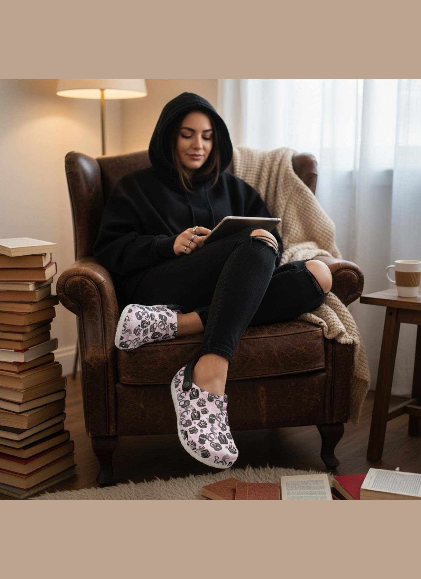 Forbidden Love Dark Romance Clogs — "Sweetly Sinister" Pink BookTok Clogs product thumbnail image Forbidden Love Dark Romance Clogs — "Sweetly Sinister" Pink BookTok Clogs product thumbnail image