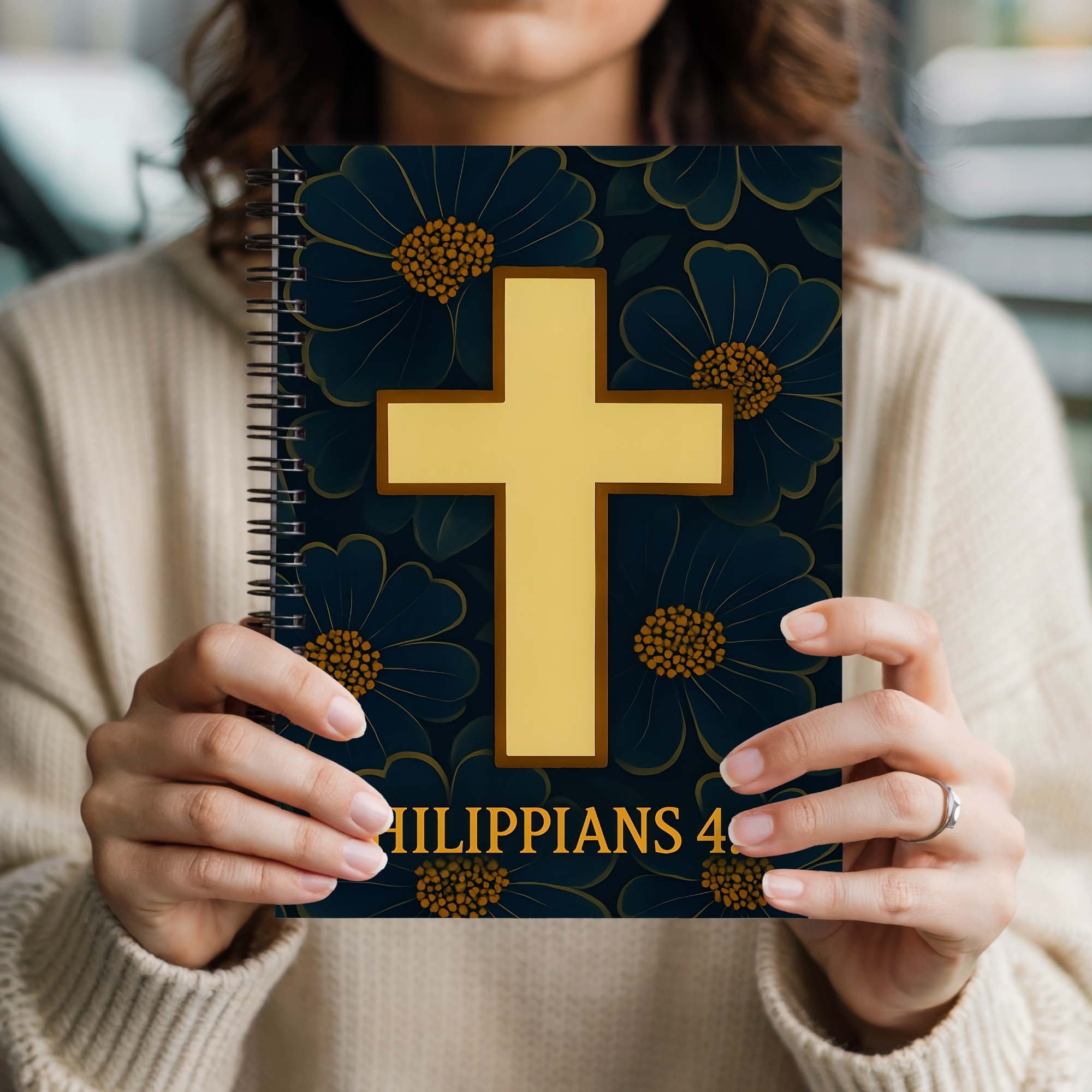 Philippians 4:13 Cross Spiral Notebook Christian Faith Journal Ruled product thumbnail image Philippians 4:13 Cross Spiral Notebook Christian Faith Journal Ruled product thumbnail image