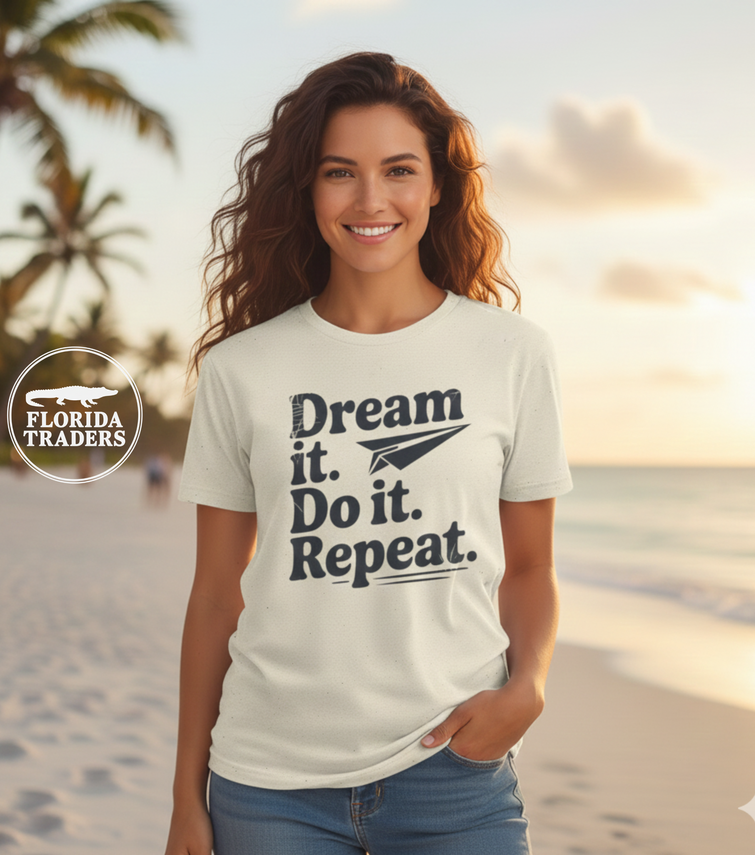 DREAM IT - DO IT- REPEAT motivational Unisex T-Shirt product thumbnail image DREAM IT - DO IT- REPEAT motivational Unisex T-Shirt product thumbnail image