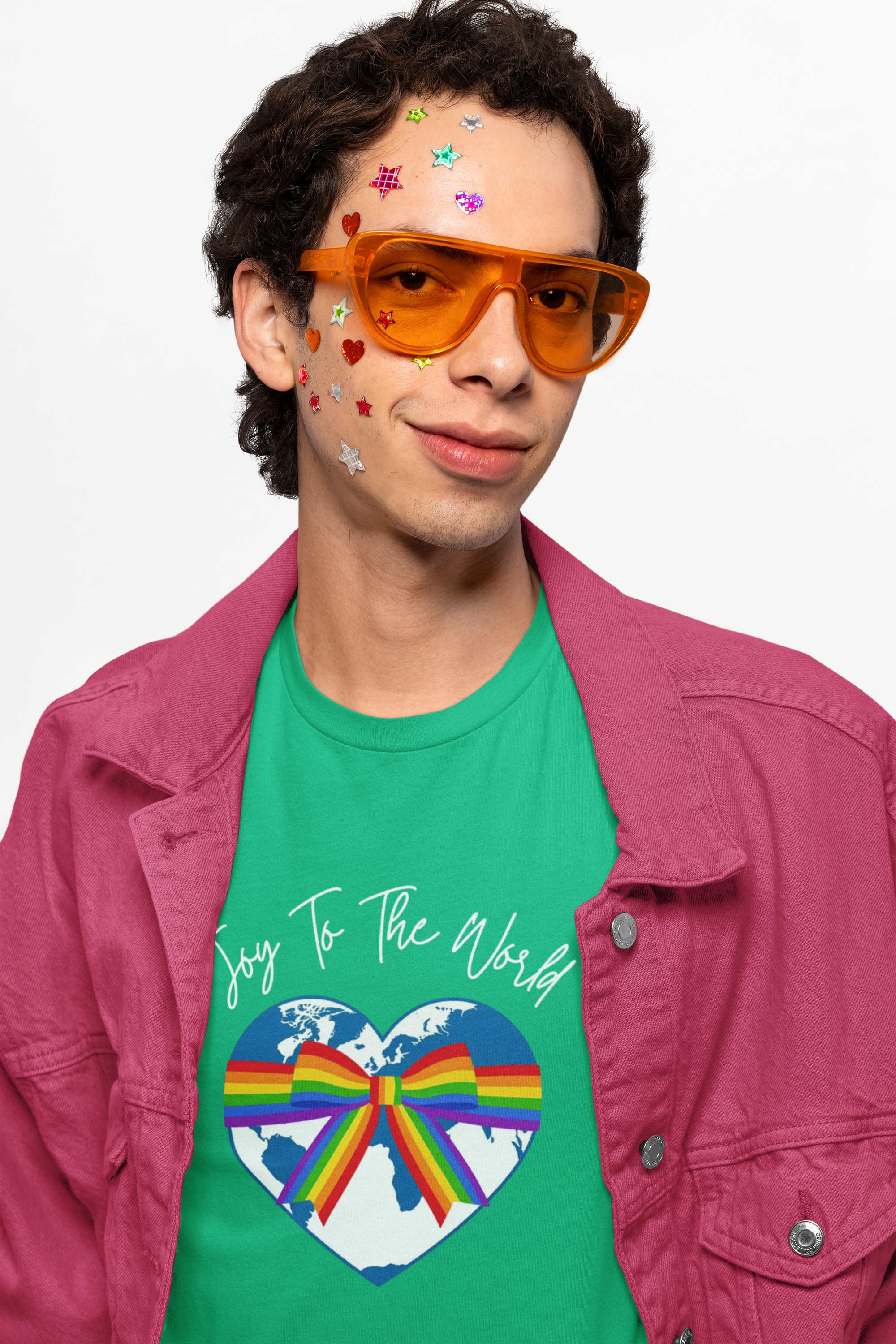 Joy to the World LGBTQ Pride Holiday T-Shirt – Inclusive Equality Christmas Tee product thumbnail image