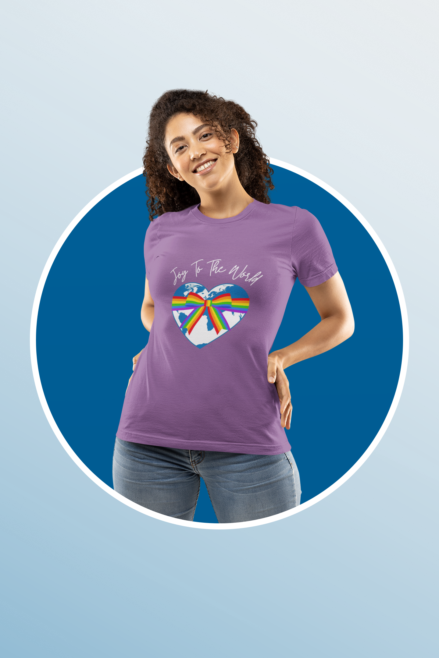 Joy to the World LGBTQ Pride Holiday T-Shirt – Inclusive Equality Christmas Tee product thumbnail image Joy to the World LGBTQ Pride Holiday T-Shirt – Inclusive Equality Christmas Tee product thumbnail image