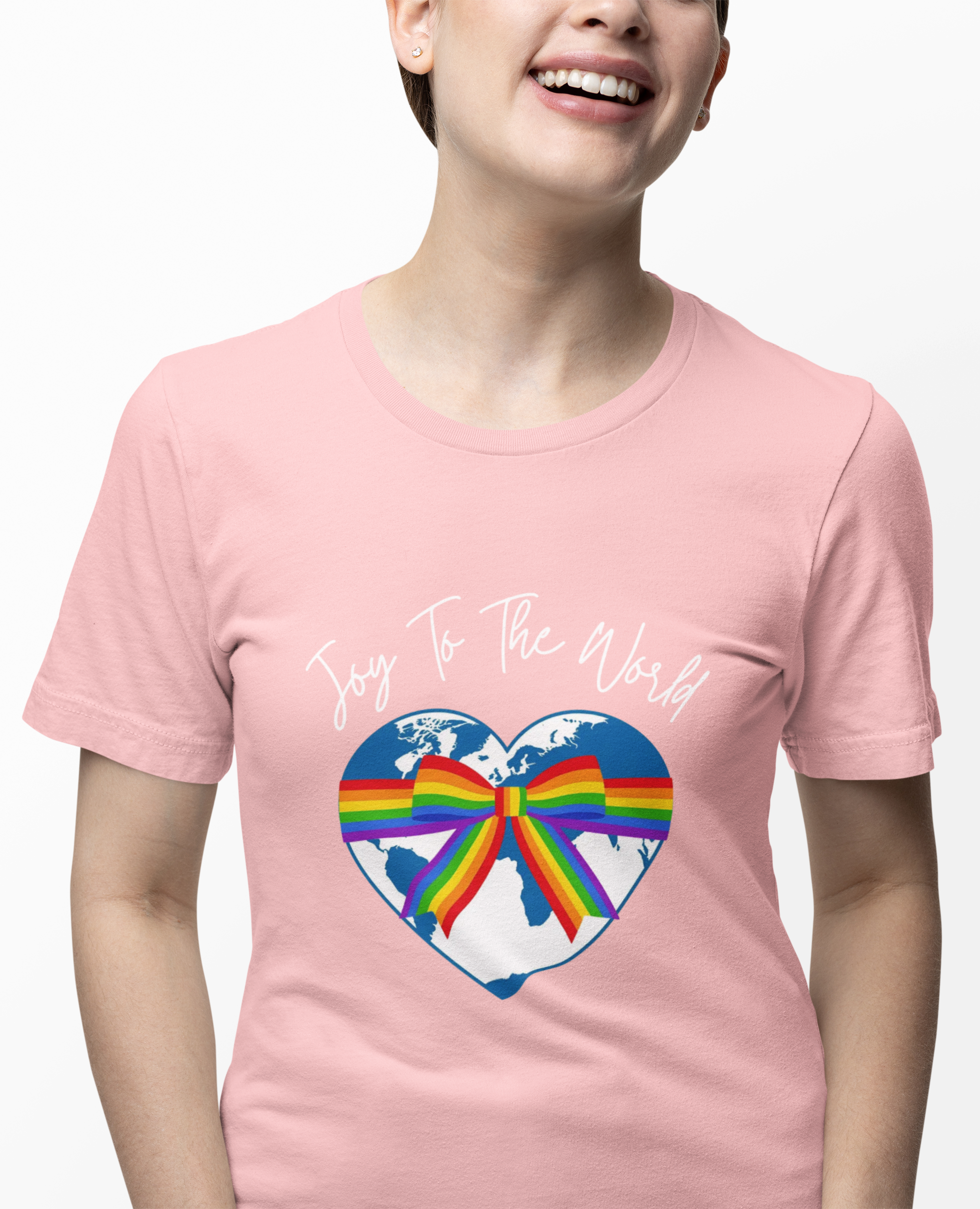 Joy to the World LGBTQ Pride Holiday T-Shirt – Inclusive Equality Christmas Tee product thumbnail image Joy to the World LGBTQ Pride Holiday T-Shirt – Inclusive Equality Christmas Tee product thumbnail image