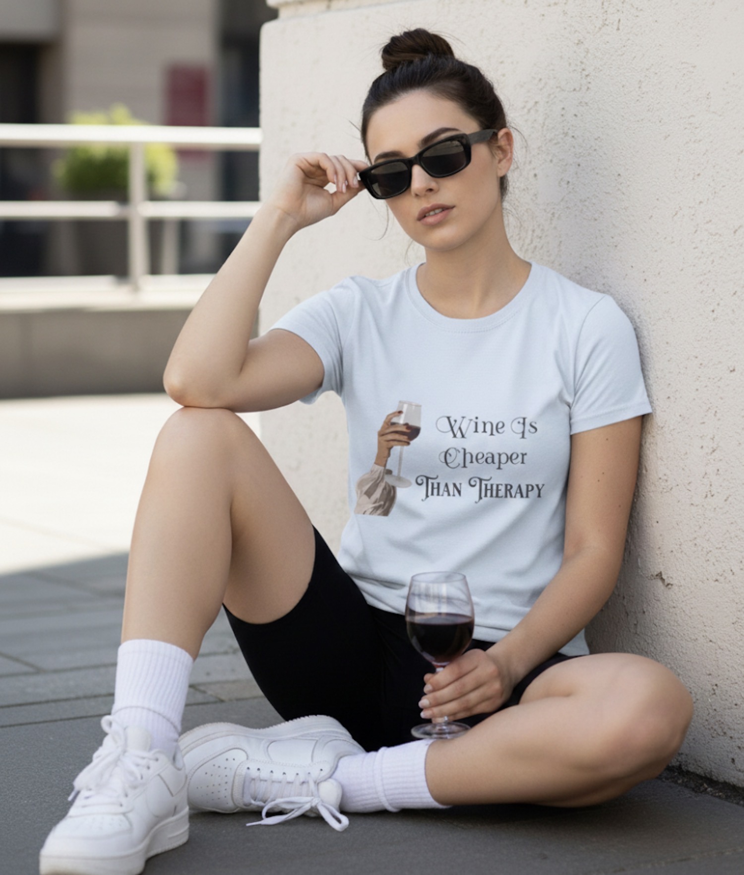Wine Is Cheaper Than Therapy  Tee  product thumbnail image