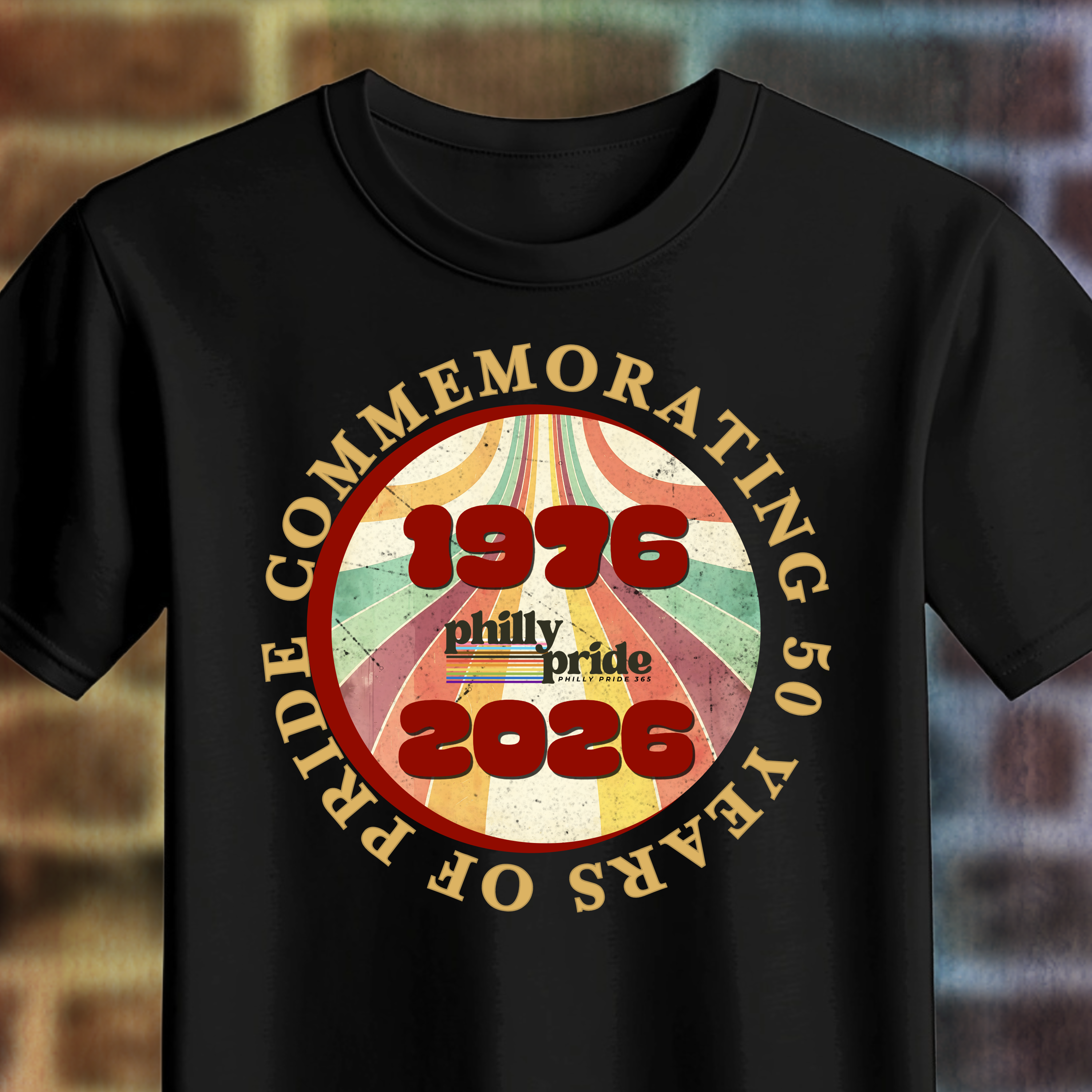 50 Years of Pride Commemorative Tee — Philly Pride 365 product thumbnail image