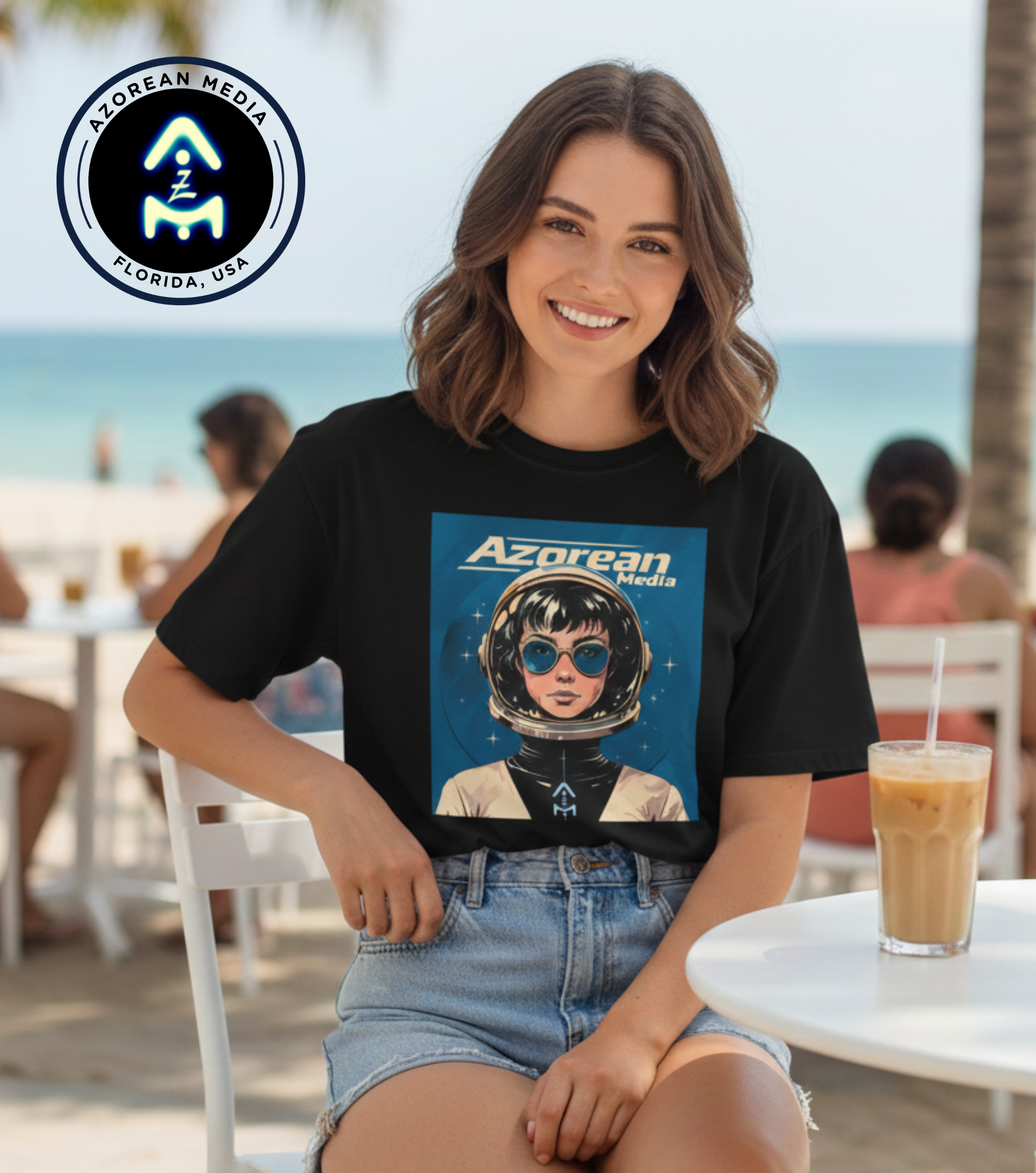 Azorean Media Space Woman T-Shirt product thumbnail image