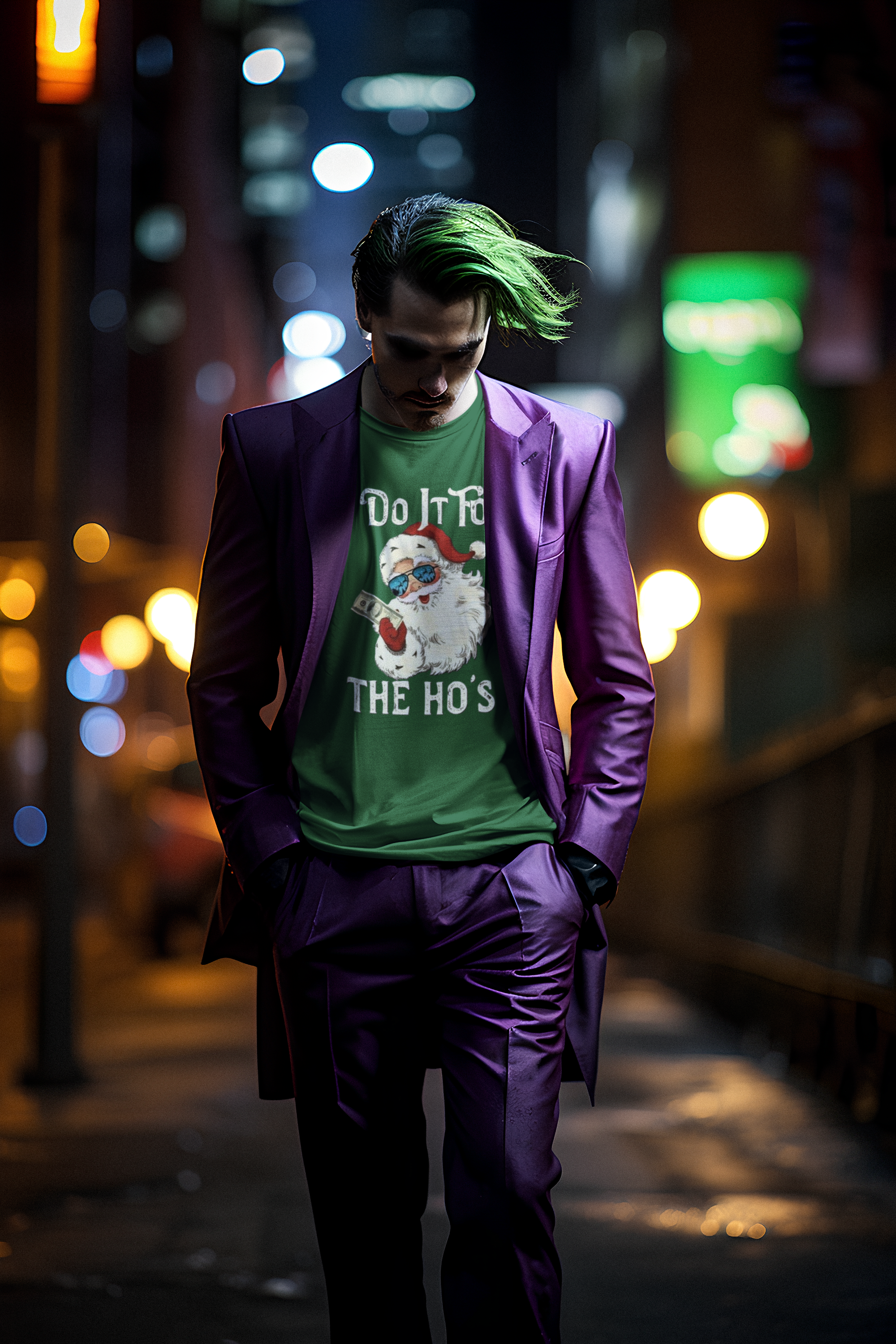  “I Do It For The Ho’s” Funny Santa Holiday Crewneck product thumbnail image