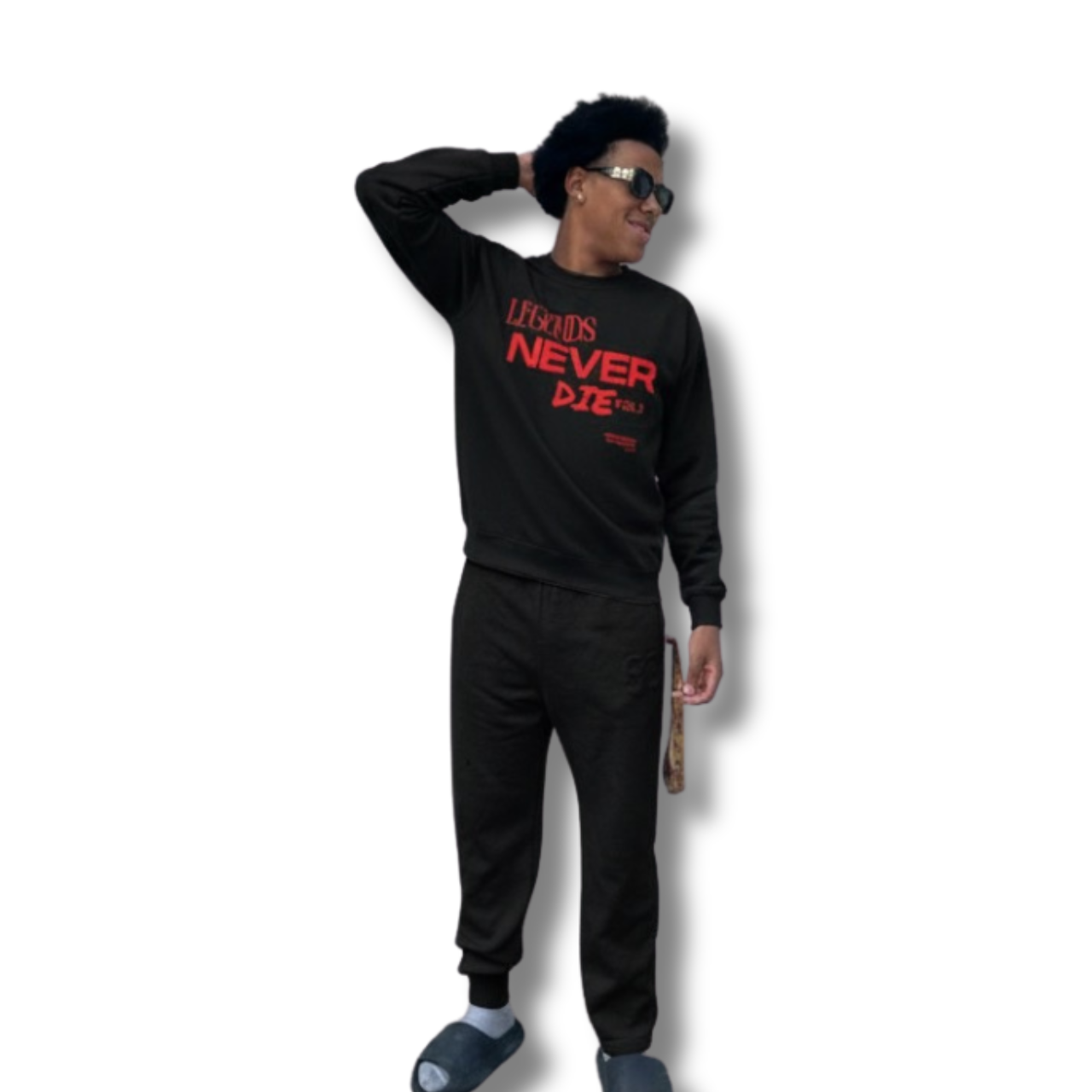 Legends Never Die Sweatshirt | Unisex Midweight Crewneck, Cozy Loungewear, Gift for Music Lovers, Tribute Apparel, Casual Streetwear