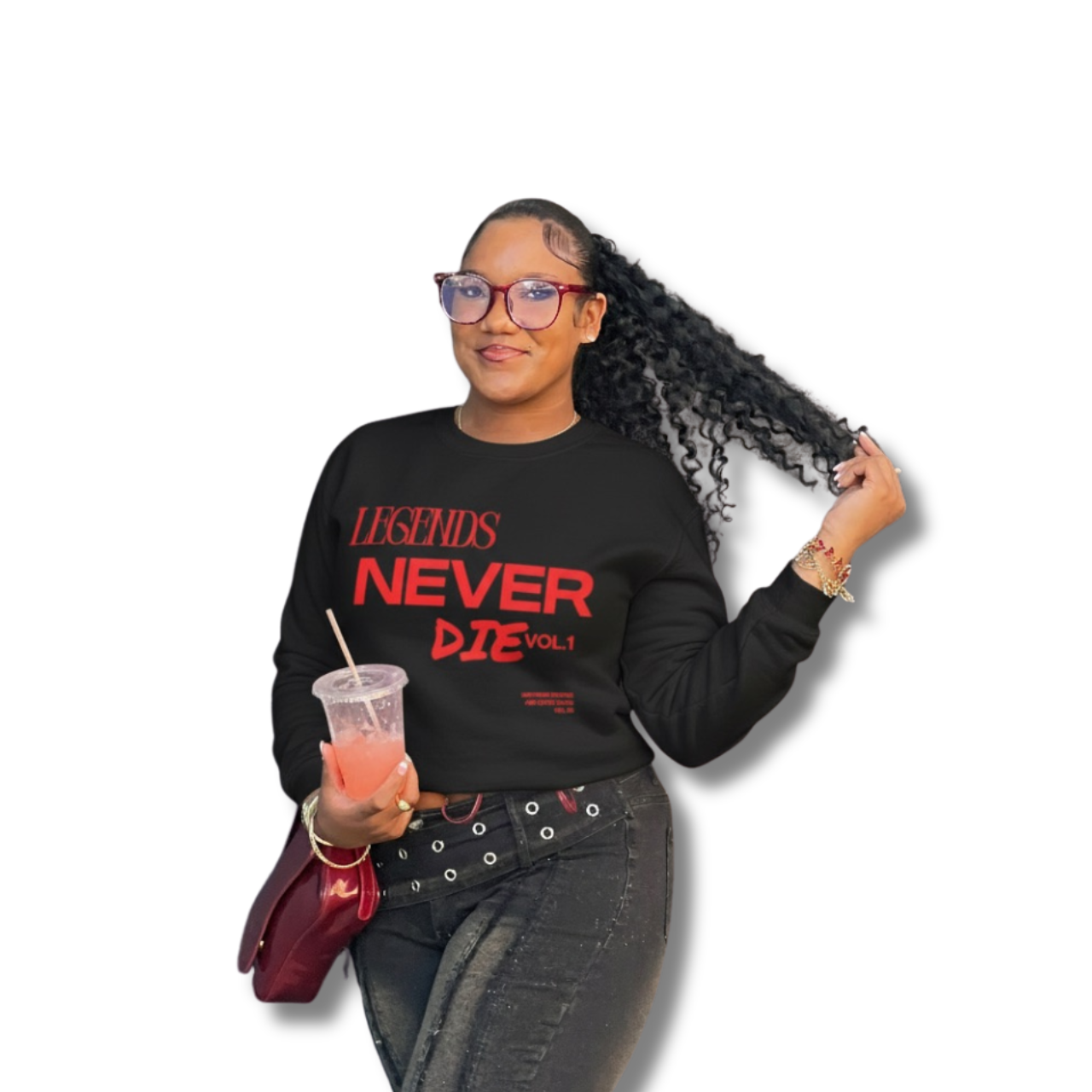 Legends Never Die Sweatshirt | Unisex Midweight Crewneck, Cozy Loungewear, Gift for Music Lovers, Tribute Apparel, Casual Streetwear product thumbnail image