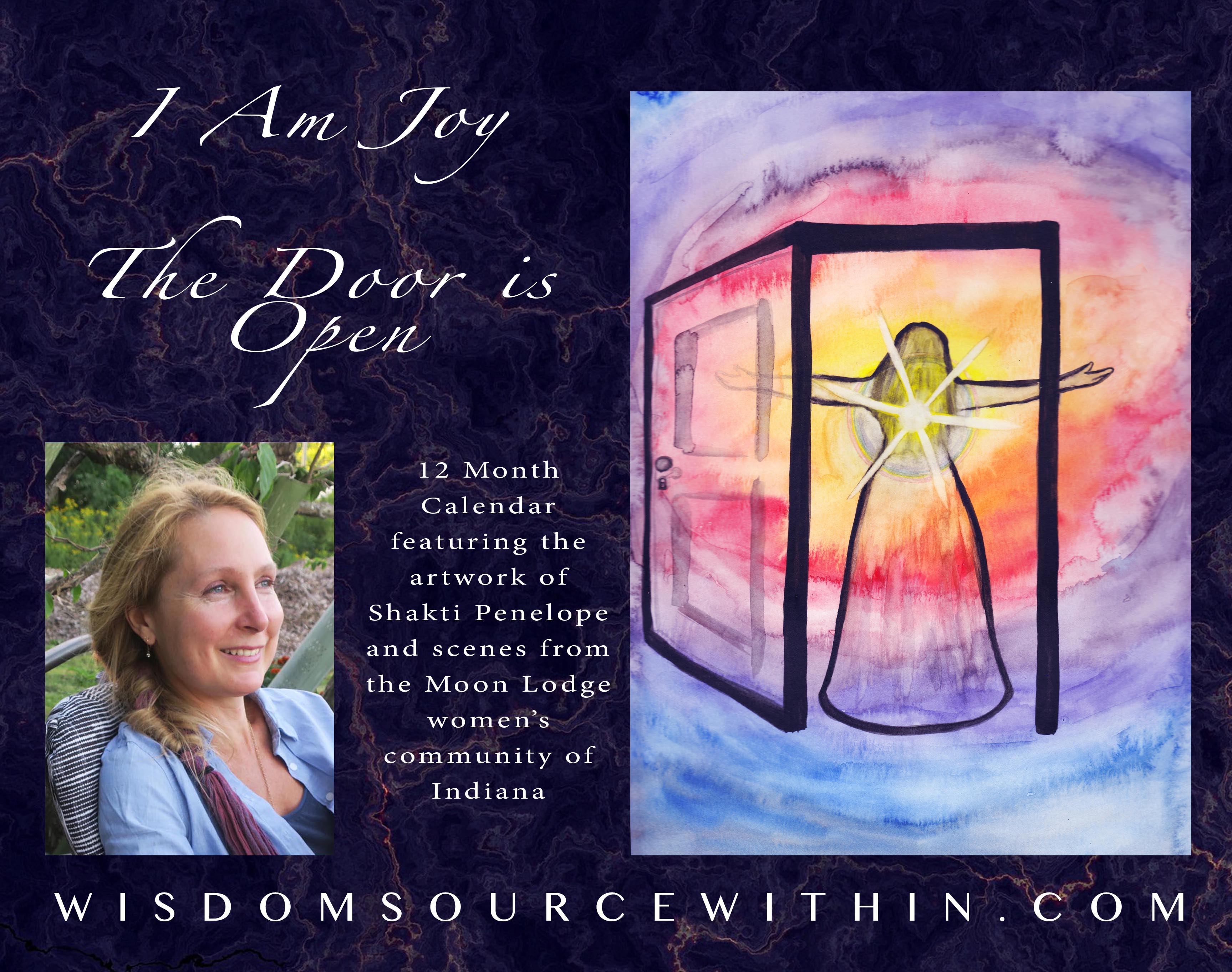 (USA&amp;Worldwide) (smaller) Wall Calendar 2026 featuring the art of Shakti Penelope and Moon Lodge photos product thumbnail image