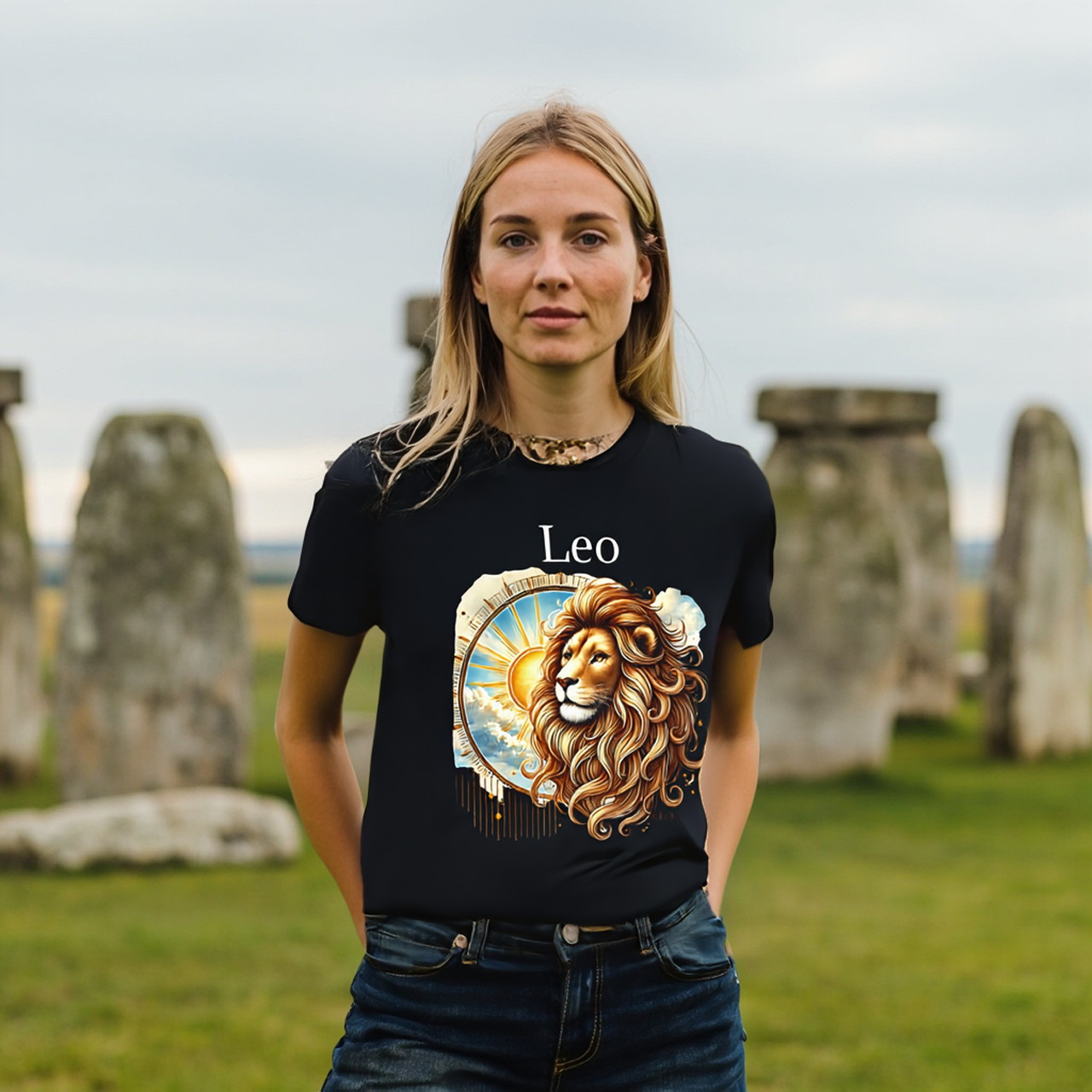 Leo Zodiac T-Shirt — Astrology Tee by Roger Sampson product thumbnail image