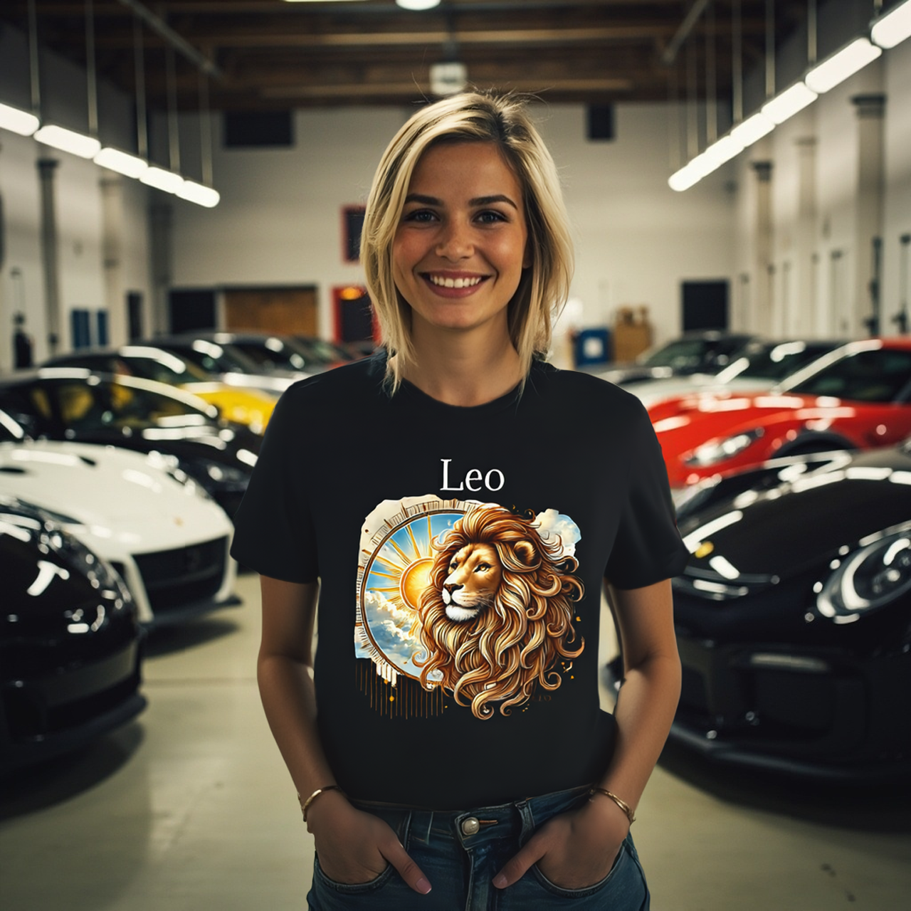 Leo Zodiac T-Shirt — Astrology Tee by Roger Sampson product thumbnail image