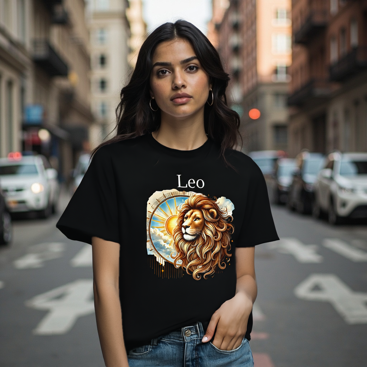 Leo Zodiac T-Shirt — Astrology Tee by Roger Sampson product thumbnail image