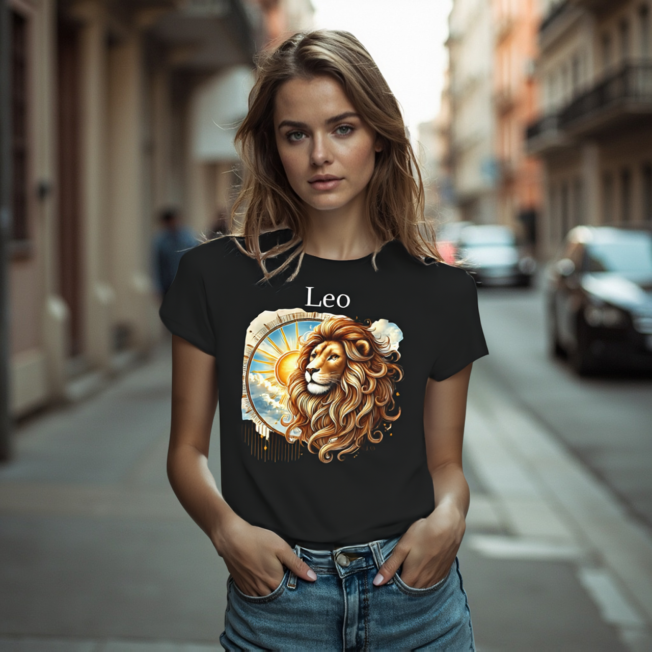 Leo Zodiac T-Shirt — Astrology Tee by Roger Sampson product thumbnail image