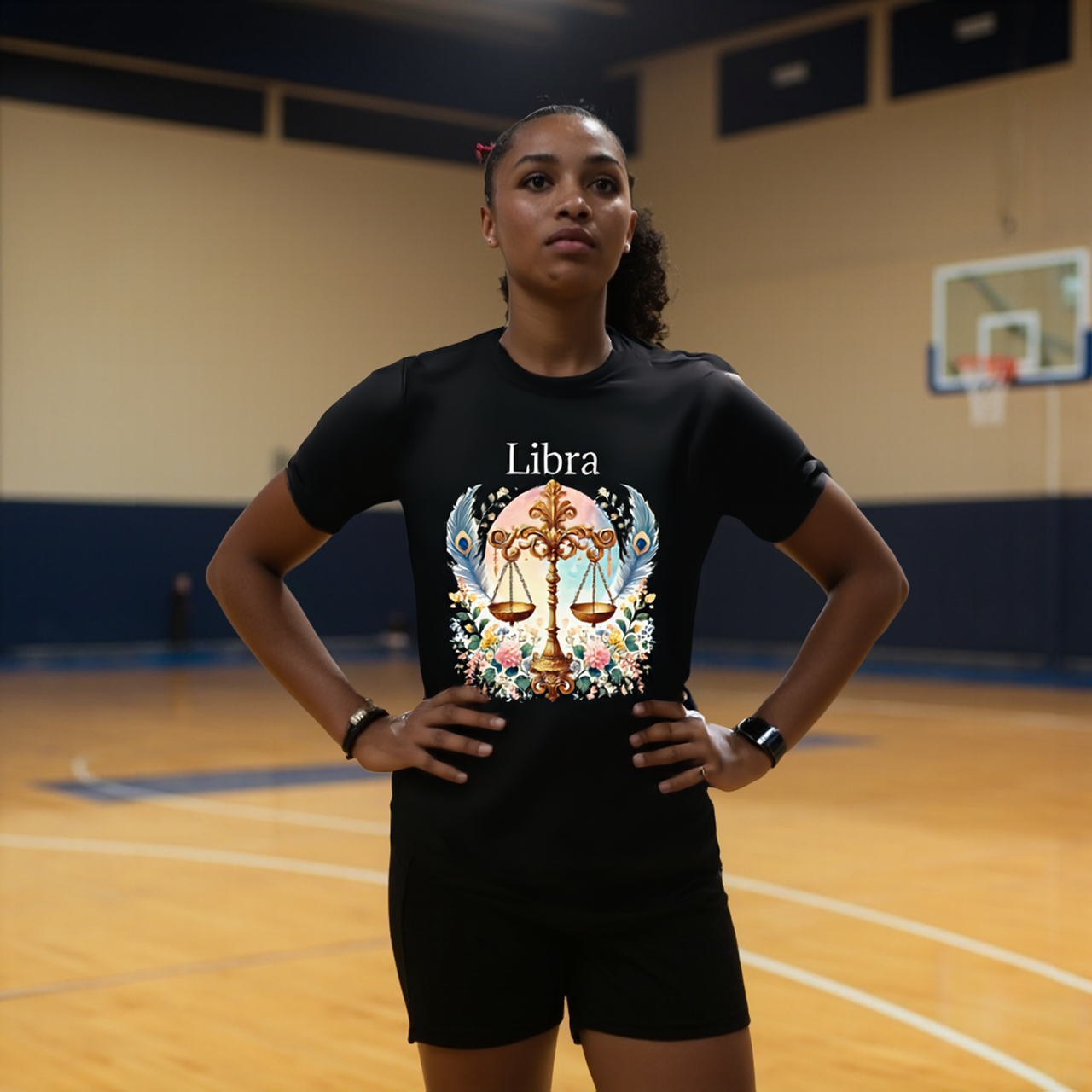 Libra Zodiac T-Shirt — Astrology Tee by Roger Sampson