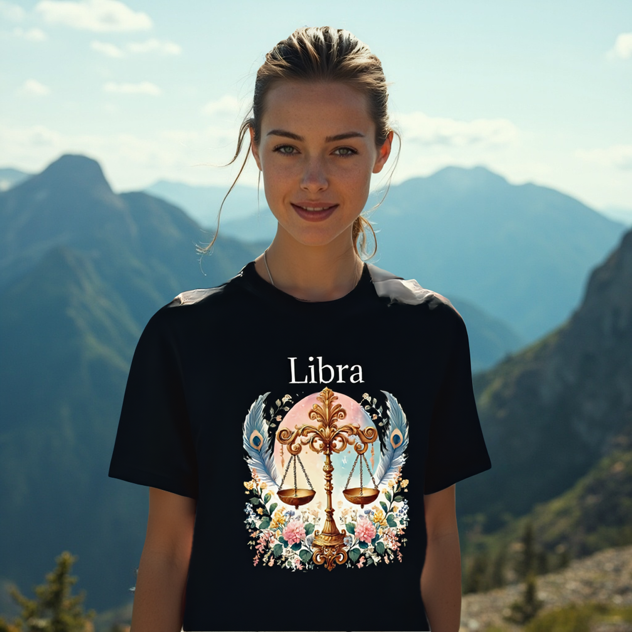 Libra Zodiac T-Shirt — Astrology Tee by Roger Sampson product thumbnail image Libra Zodiac T-Shirt — Astrology Tee by Roger Sampson product thumbnail image