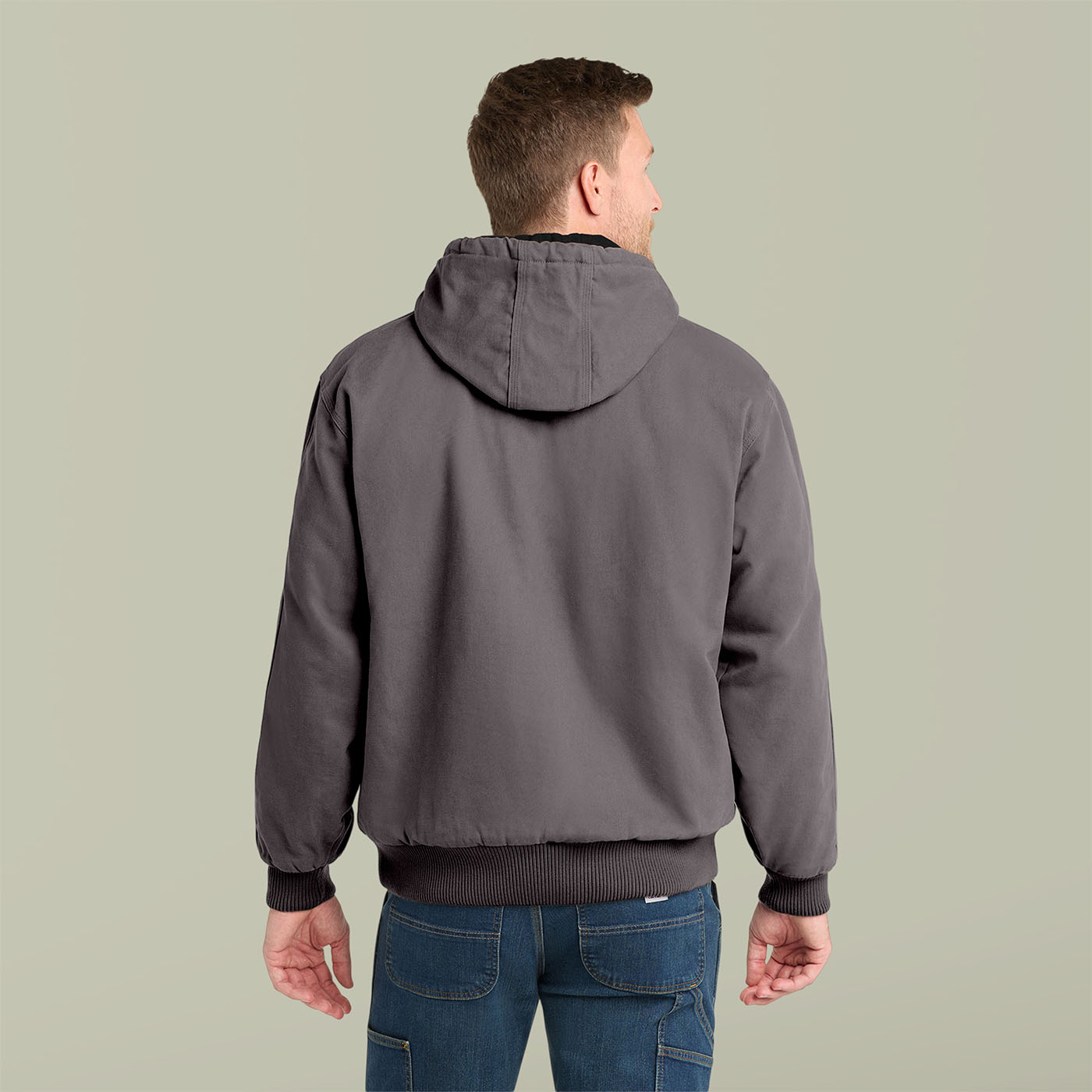 Aurochs Embroidered Work Hoodie - Durable Duck Cloth Zip-Up Jacket product thumbnail image Aurochs Embroidered Work Hoodie - Durable Duck Cloth Zip-Up Jacket product thumbnail image