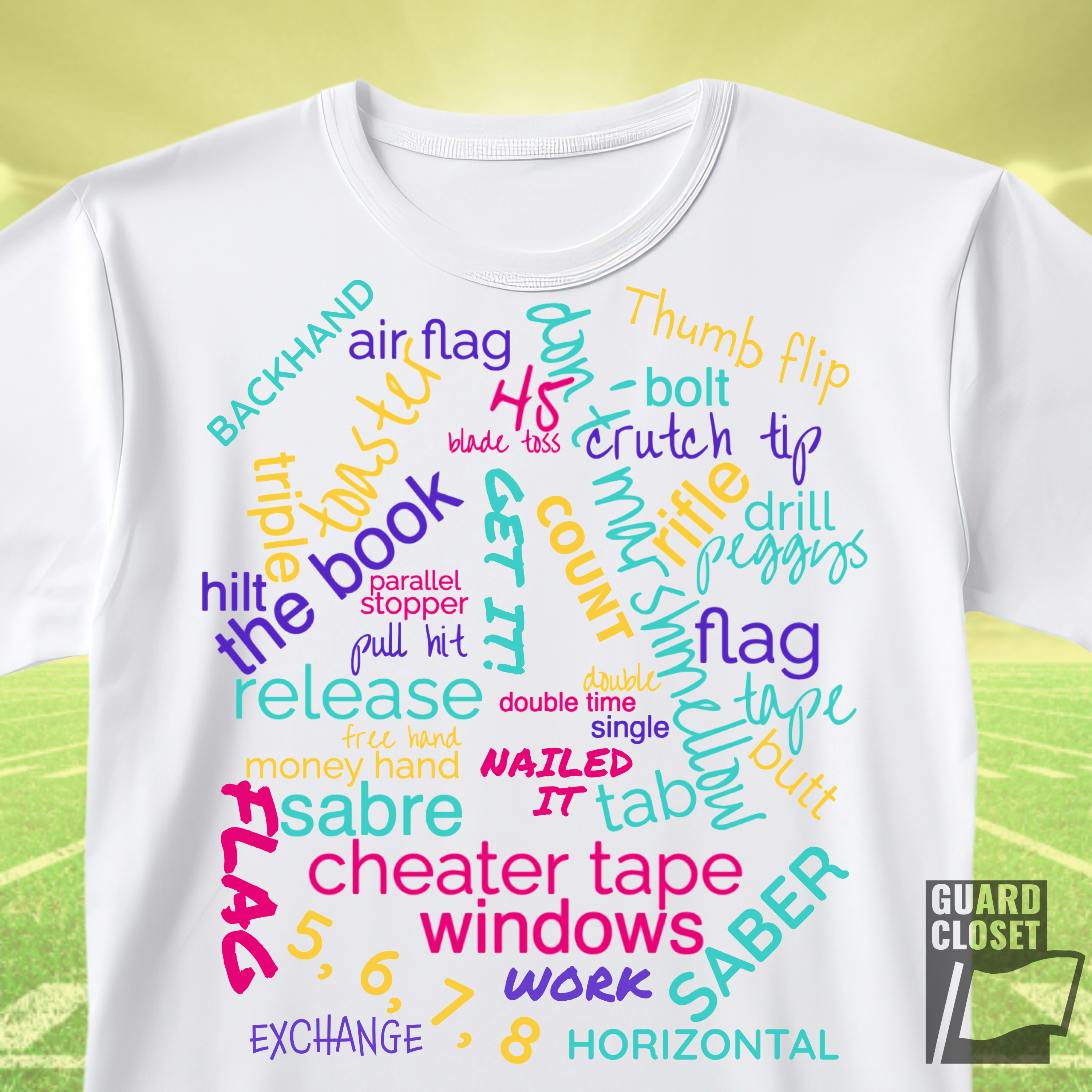 Colorful Word Cloud T‑Shirt — Playful Typography Graphic Tee product thumbnail image Colorful Word Cloud T‑Shirt — Playful Typography Graphic Tee product thumbnail image