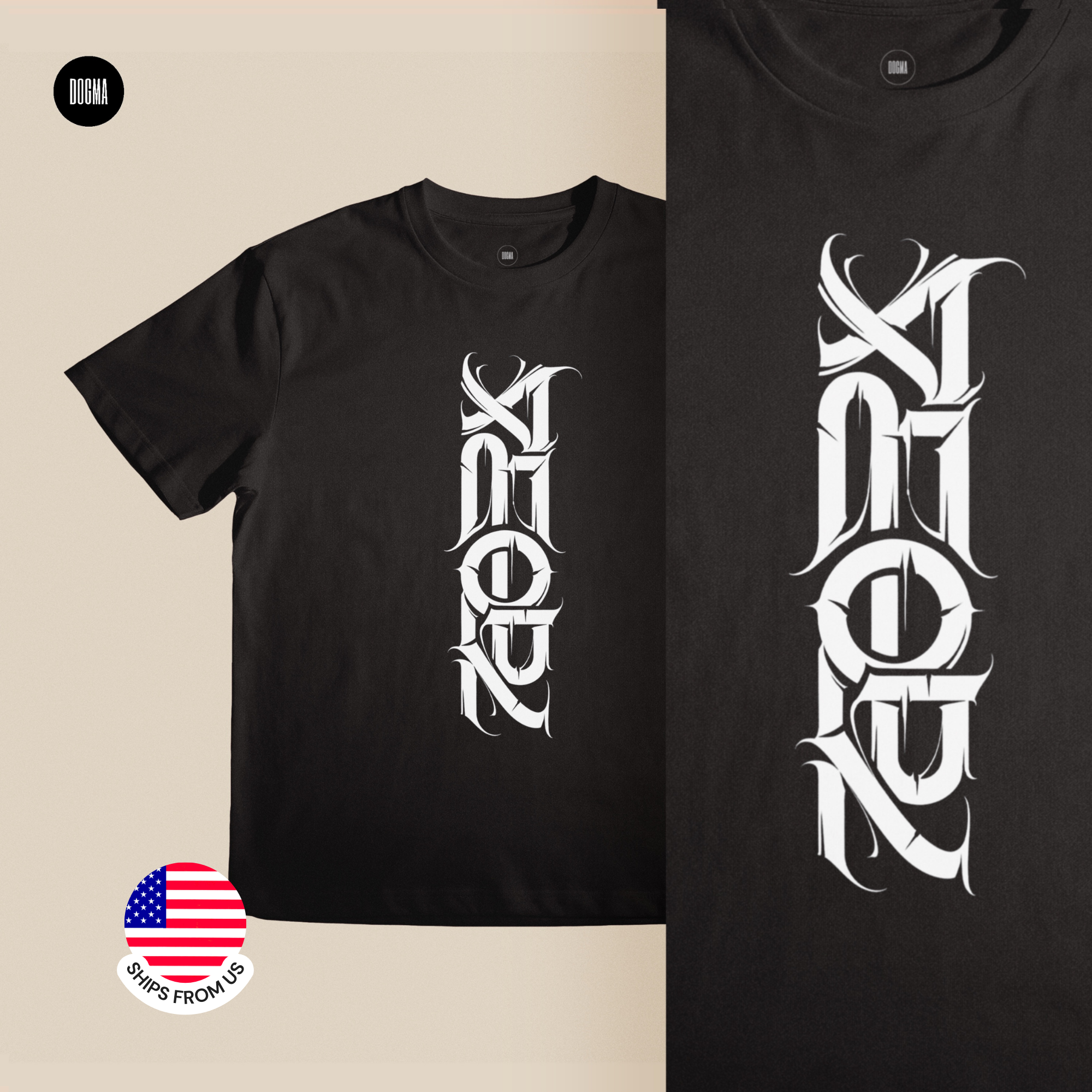 Dark Lettering T-Shirt "Amor" 