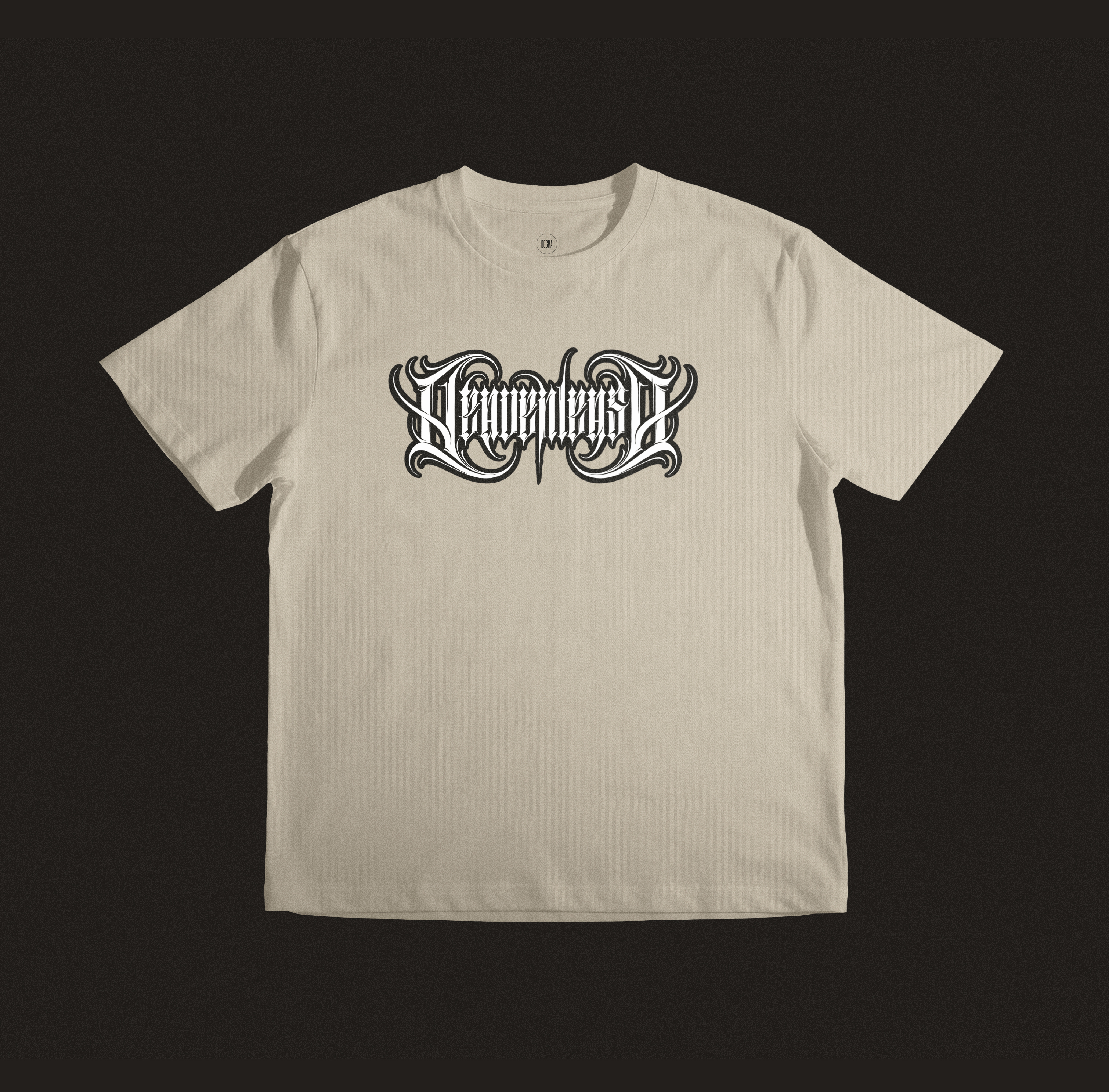 "Heavenleash" Gothic Lettering T-Shirt (Shipping from EU) product thumbnail image "Heavenleash" Gothic Lettering T-Shirt (Shipping from EU) product thumbnail image