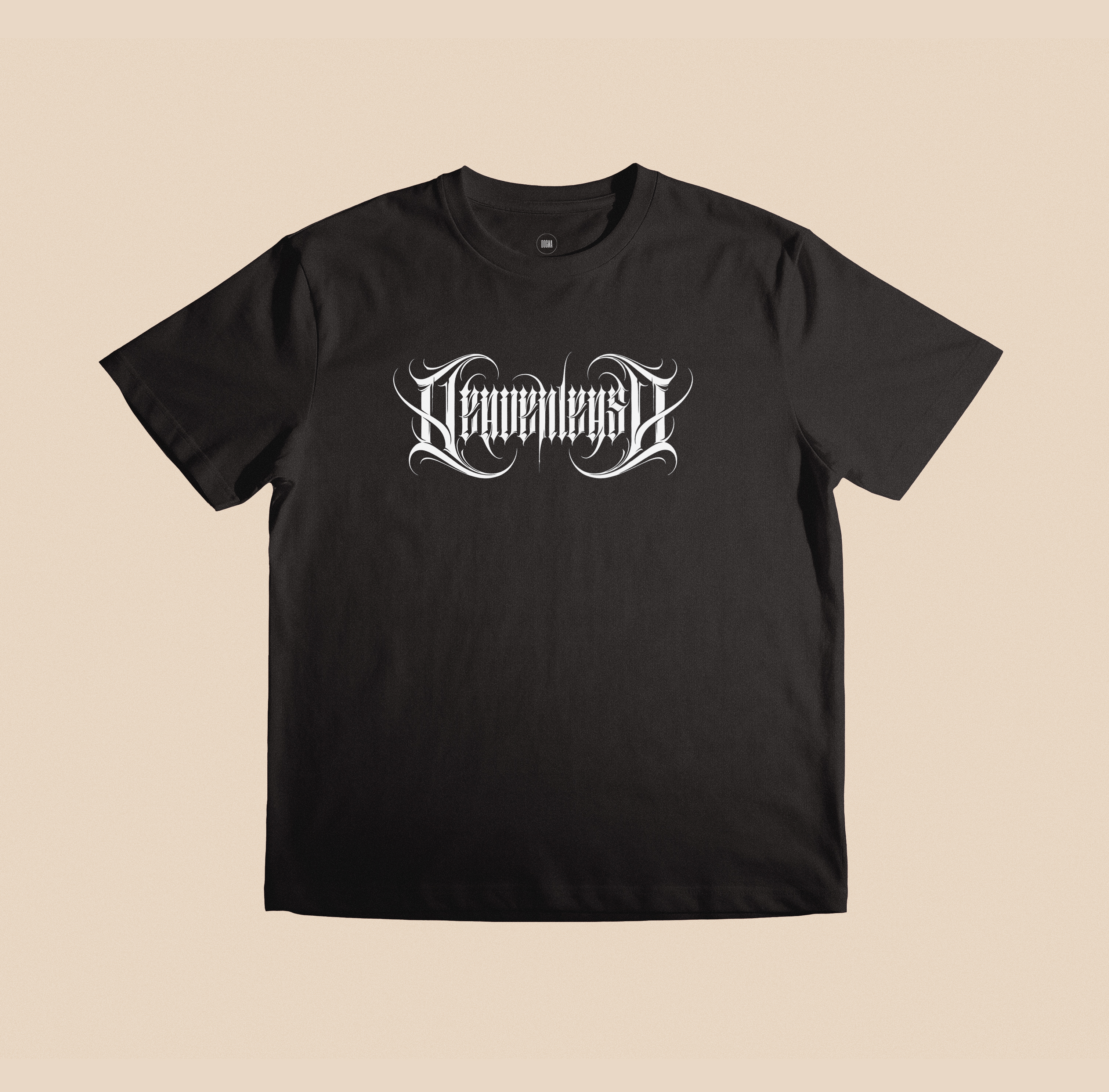 "Heavenleash" Gothic Lettering T-Shirt (Shipping from EU) product thumbnail image "Heavenleash" Gothic Lettering T-Shirt (Shipping from EU) product thumbnail image