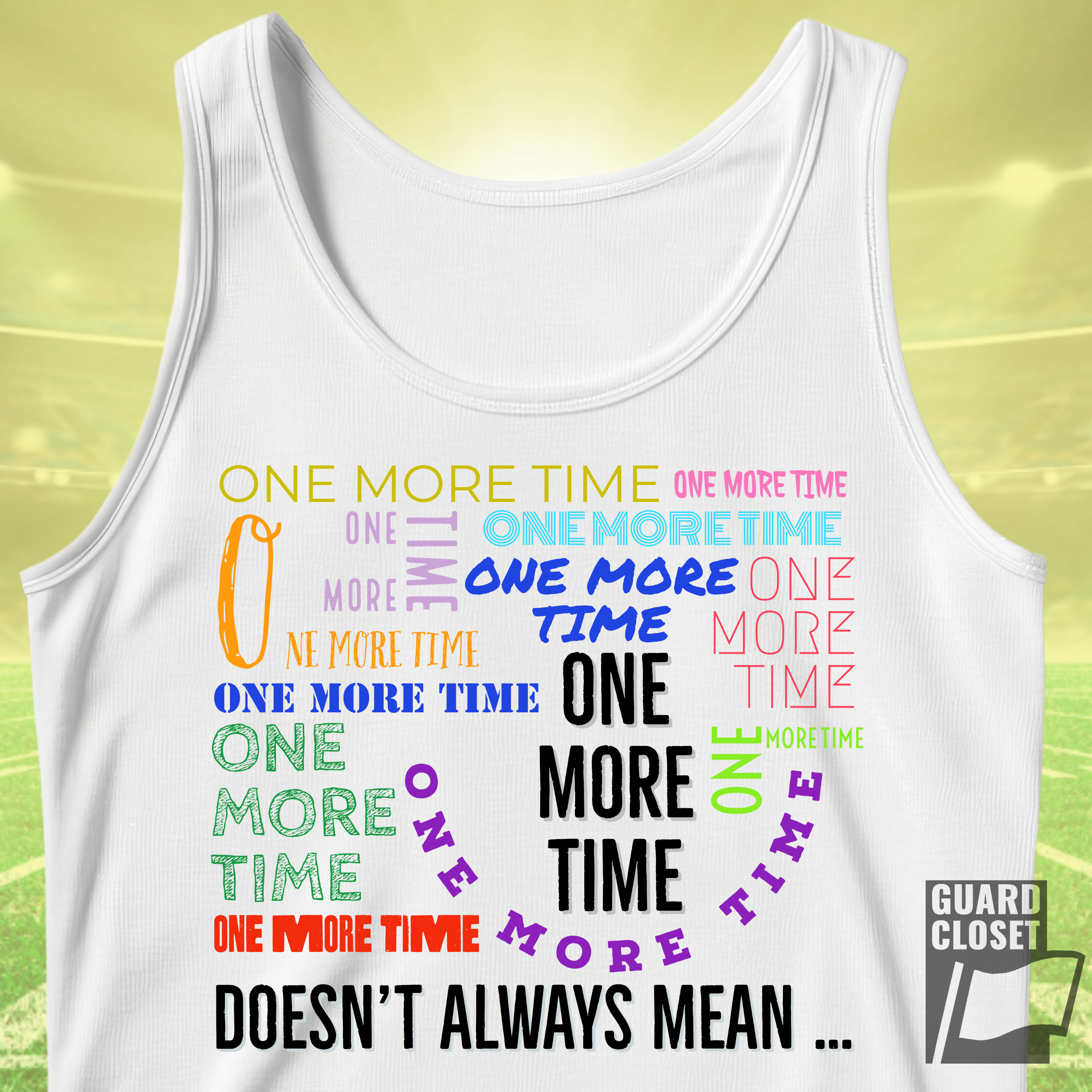 Pastel Word‑Art Tank — Marching Life (Unisex)