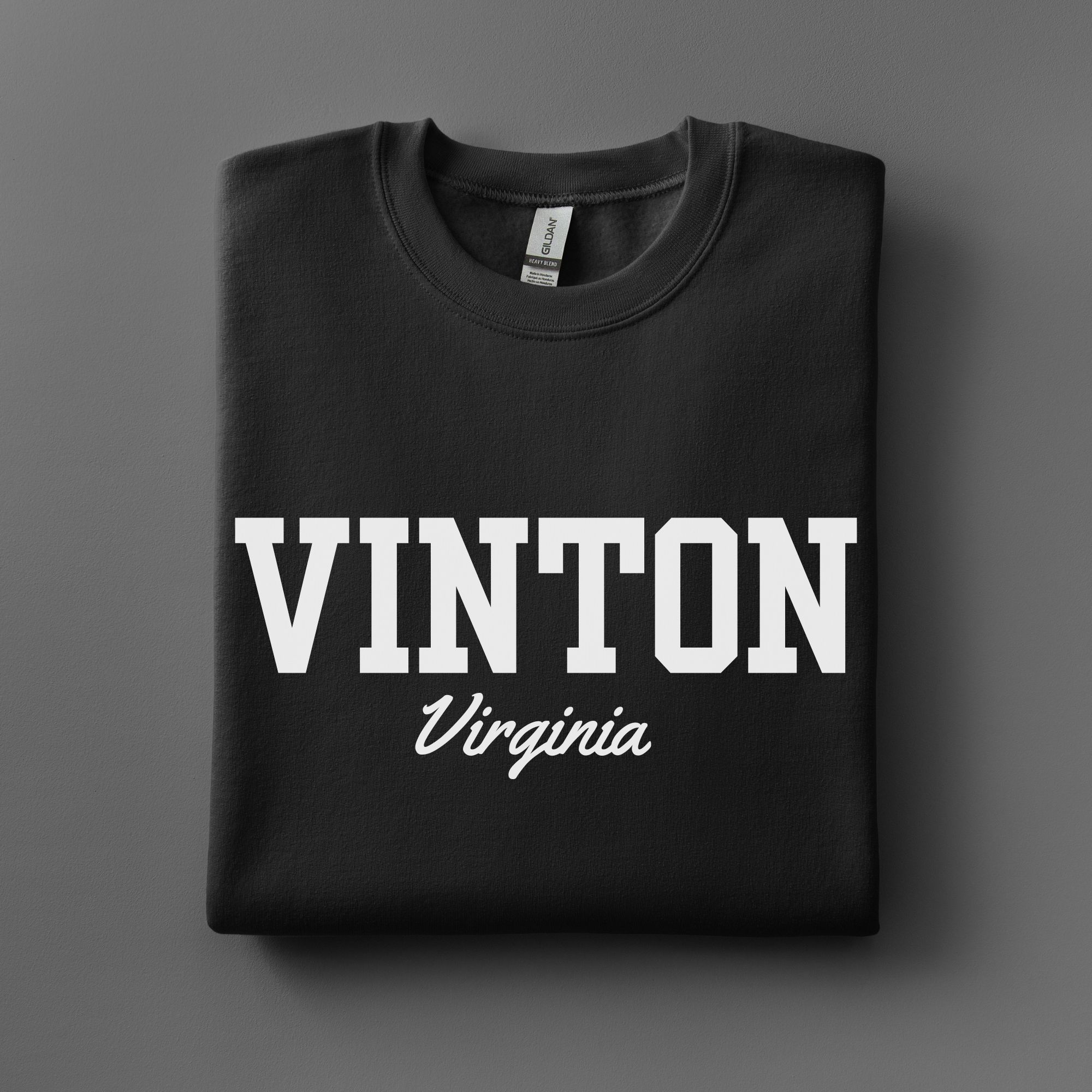 Vinton Virginia Classic Town Pride Pullover Crewneck Sweatshirt product thumbnail image Vinton Virginia Classic Town Pride Pullover Crewneck Sweatshirt product thumbnail image