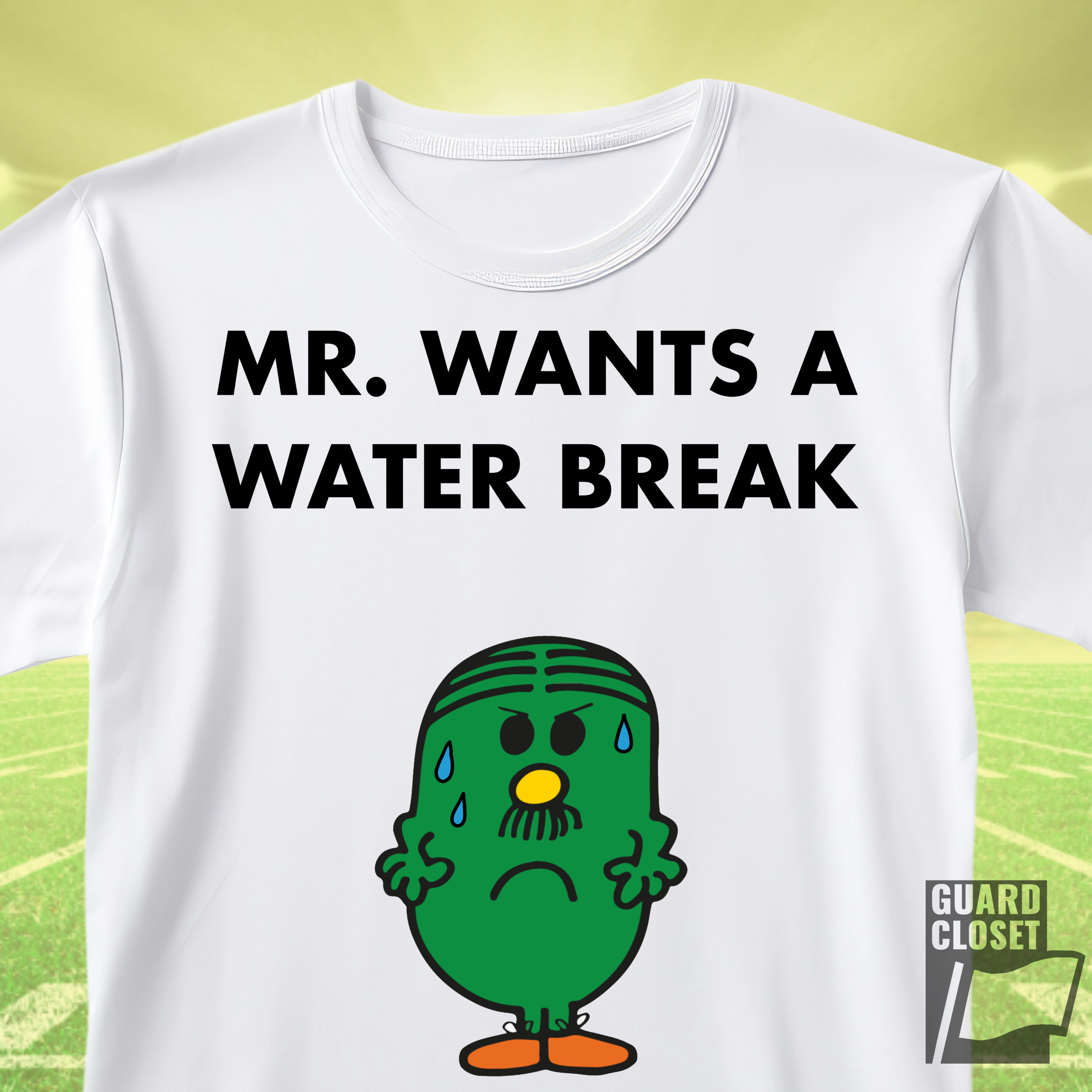 MR. WANTS A WATER BREAK Tee — Playful Band & Crew Shirt product thumbnail image MR. WANTS A WATER BREAK Tee — Playful Band & Crew Shirt product thumbnail image