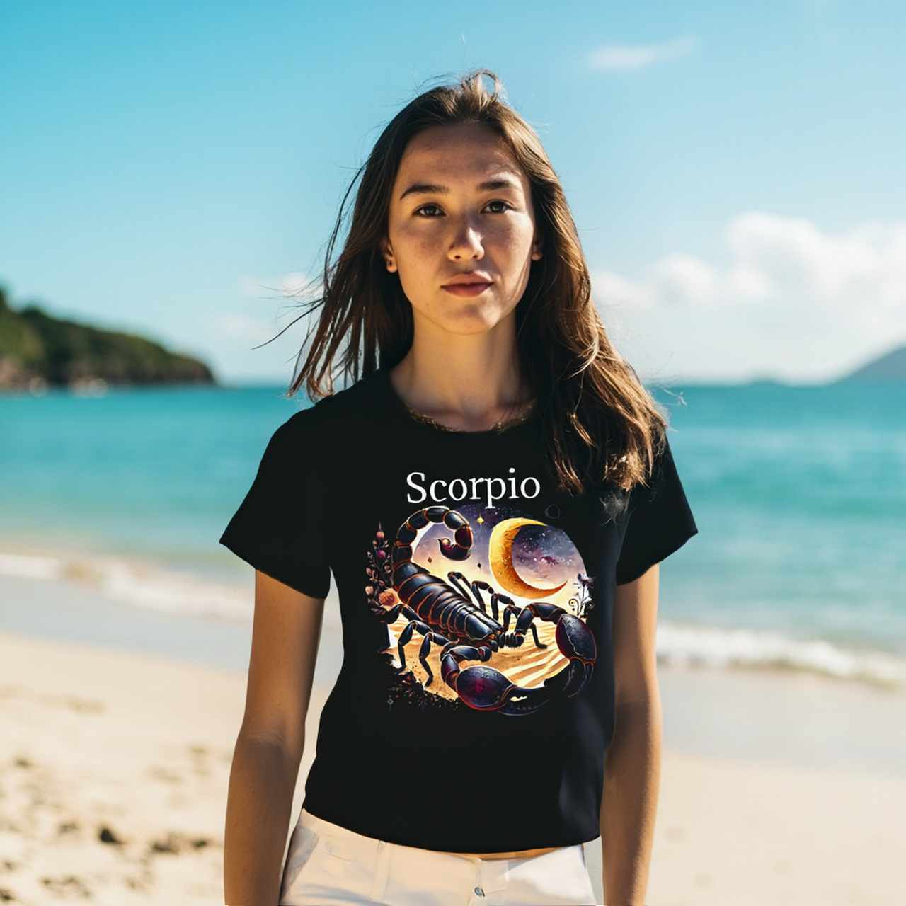 Scorpio Zodiac T-Shirt — Astrology Tee by Roger Sampson product thumbnail image