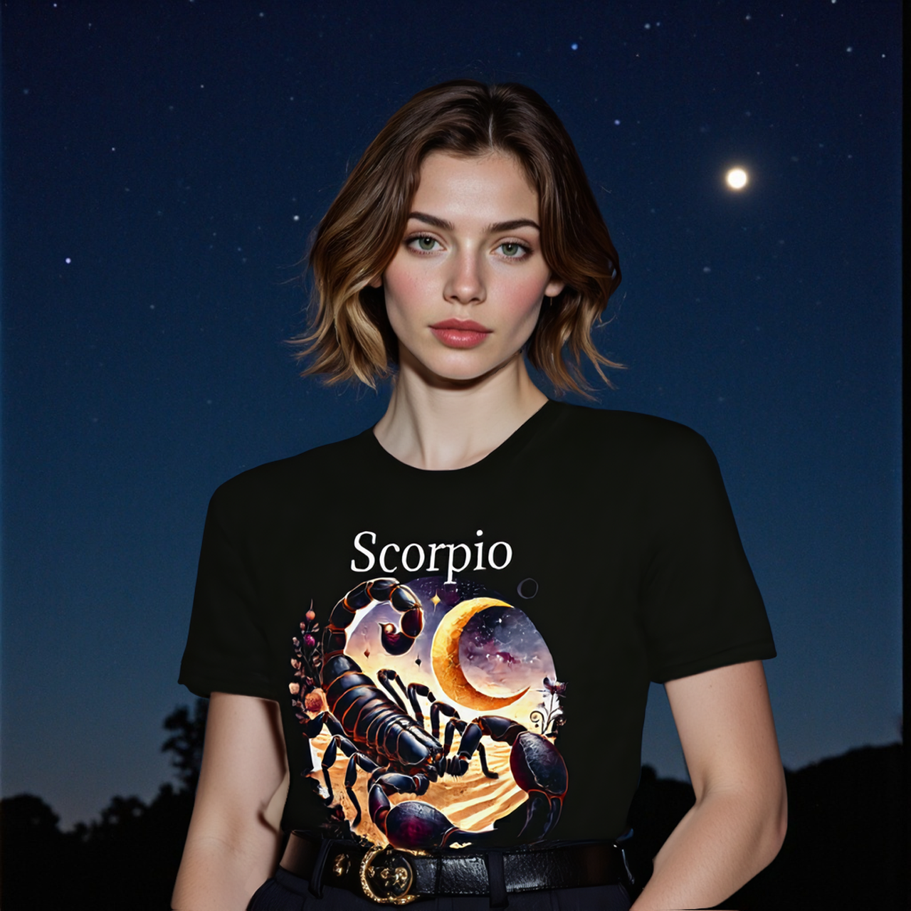 Scorpio Zodiac T-Shirt — Astrology Tee by Roger Sampson product thumbnail image