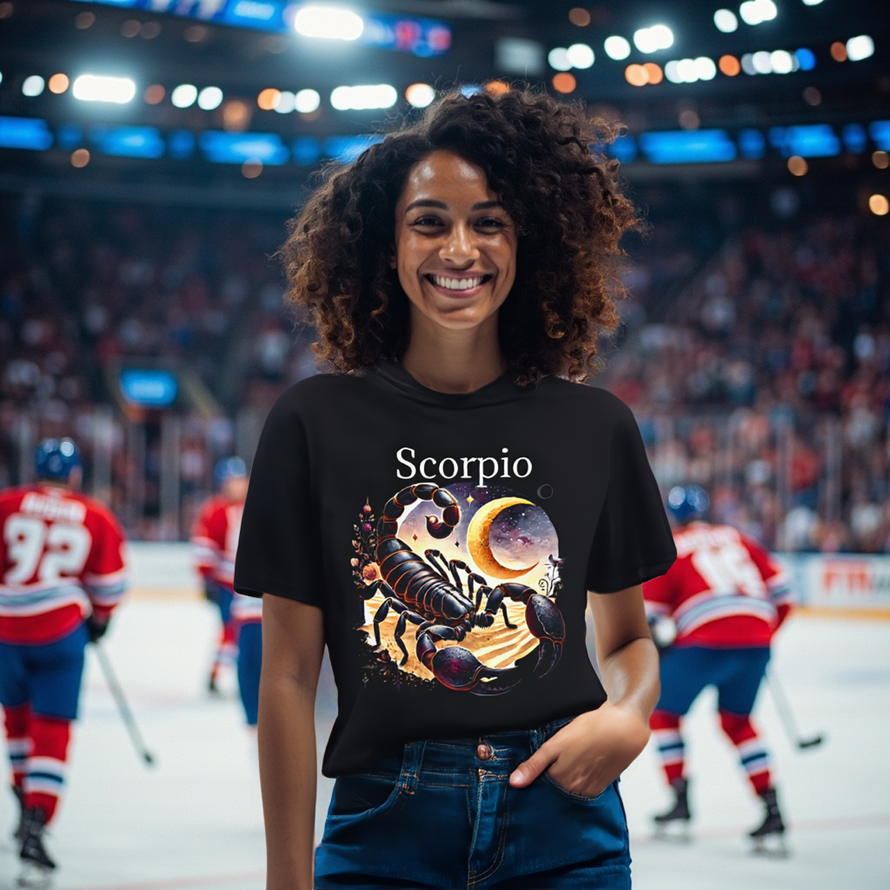 Scorpio Zodiac T-Shirt — Astrology Tee by Roger Sampson Scorpio Zodiac T-Shirt — Astrology Tee by Roger Sampson
