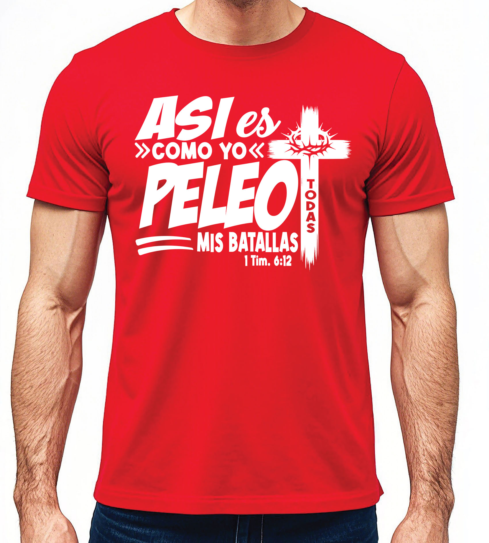 ASI ES COMO YO PELEO MIS BATALLAS Unisex Jersey Short Sleeve Tee, REGALO PARA TODA OCASIÓN, REGALO CRISTIANO, REGALOS CRISTIANOS, MENSAJE CRISTIANO product thumbnail image ASI ES COMO YO PELEO MIS BATALLAS Unisex Jersey Short Sleeve Tee, REGALO PARA TODA OCASIÓN, REGALO CRISTIANO, REGALOS CRISTIANOS, MENSAJE CRISTIANO product thumbnail image