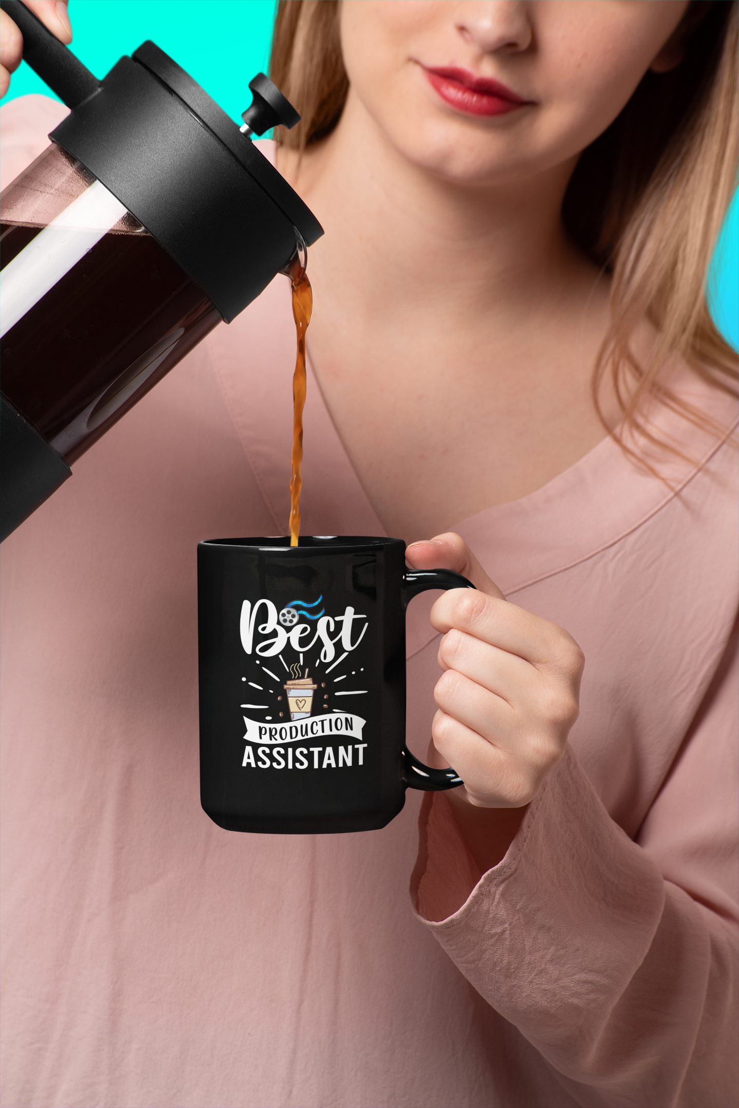 Best Production Assistant Black Mug, 15oz product thumbnail image Best Production Assistant Black Mug, 15oz product thumbnail image