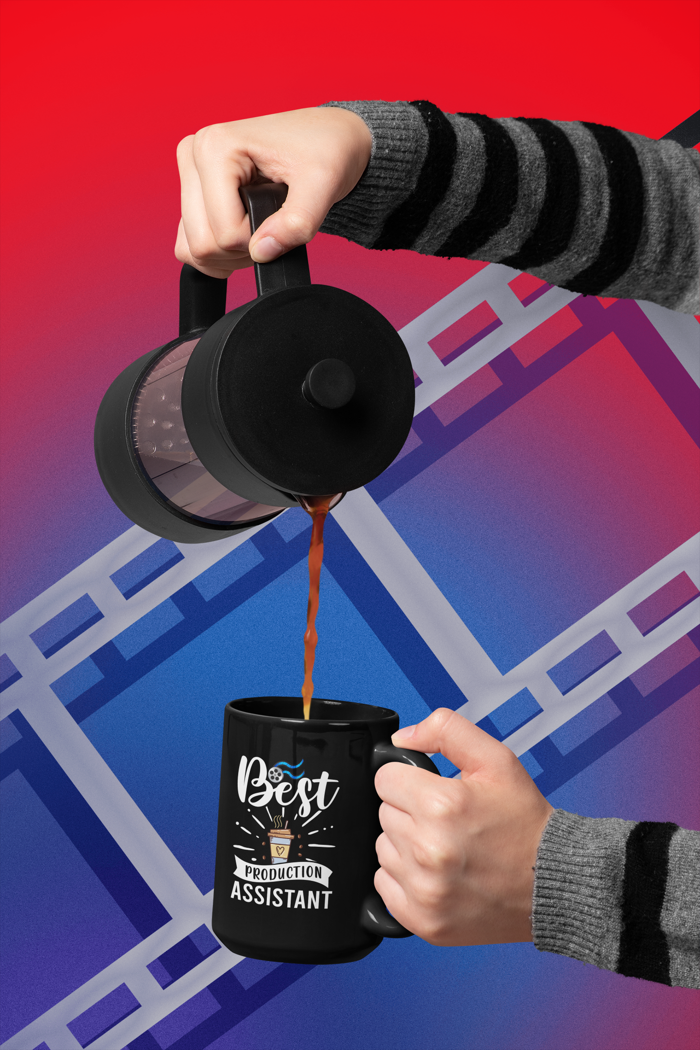 Best Production Assistant Black Mug, 15oz product thumbnail image Best Production Assistant Black Mug, 15oz product thumbnail image