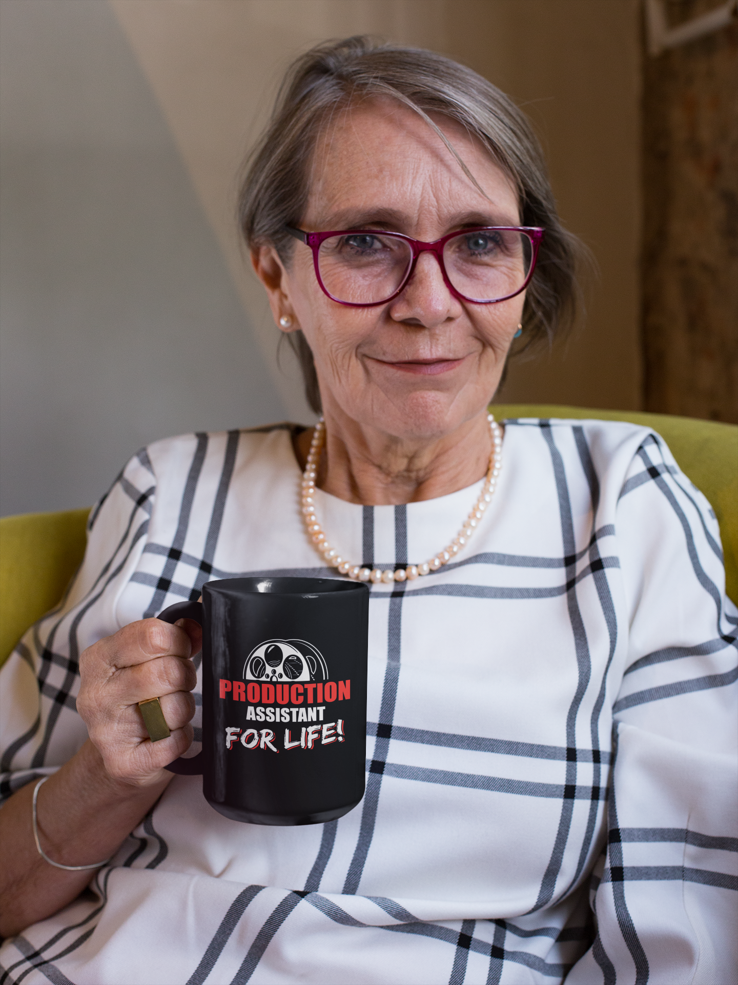 Production Assistant For Life Black Mug, 15oz product thumbnail image