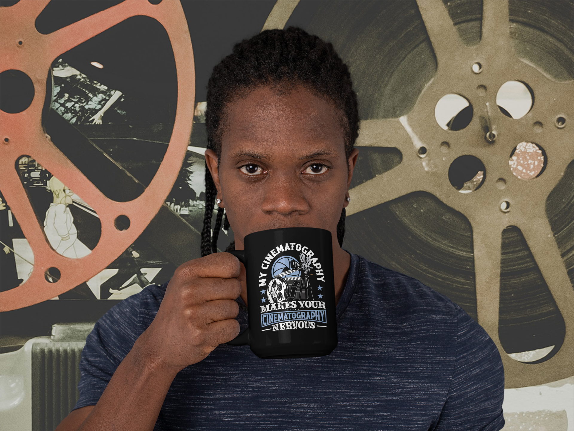 Cinematography Flex Black Mug, 15oz product thumbnail image