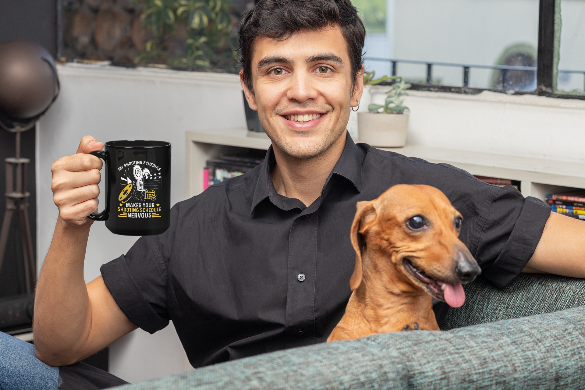 Shooting Schedule Flex Black Mug, 15oz product thumbnail image Shooting Schedule Flex Black Mug, 15oz product thumbnail image