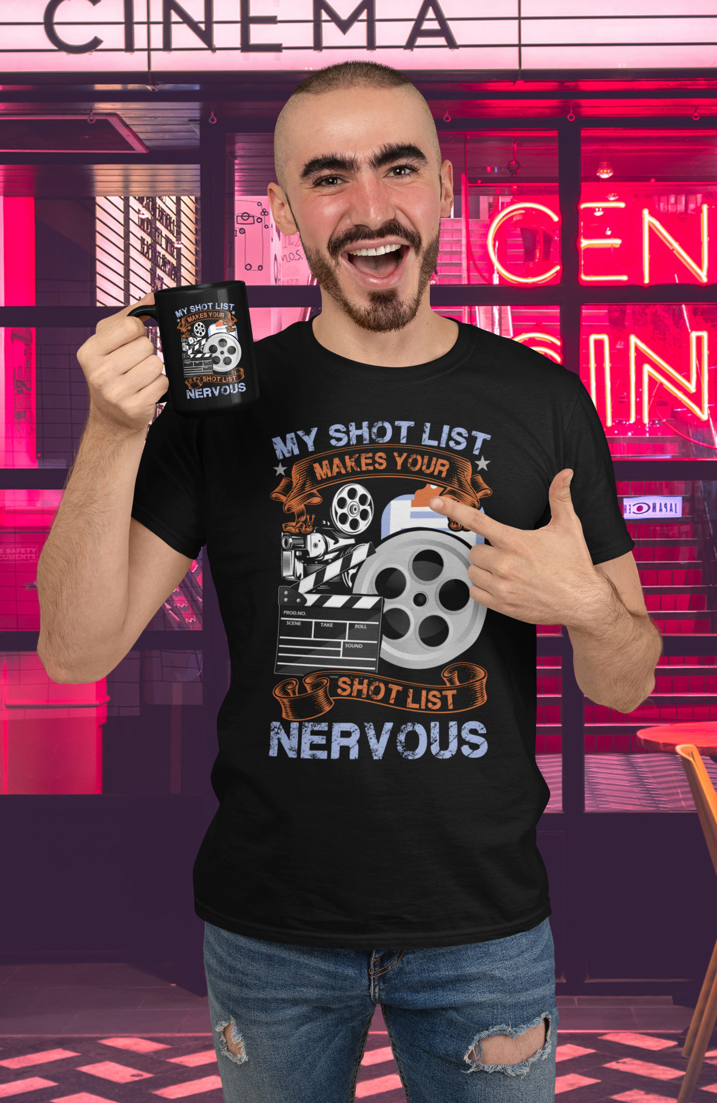 Shot List Flex Black Mug, 15oz product thumbnail image