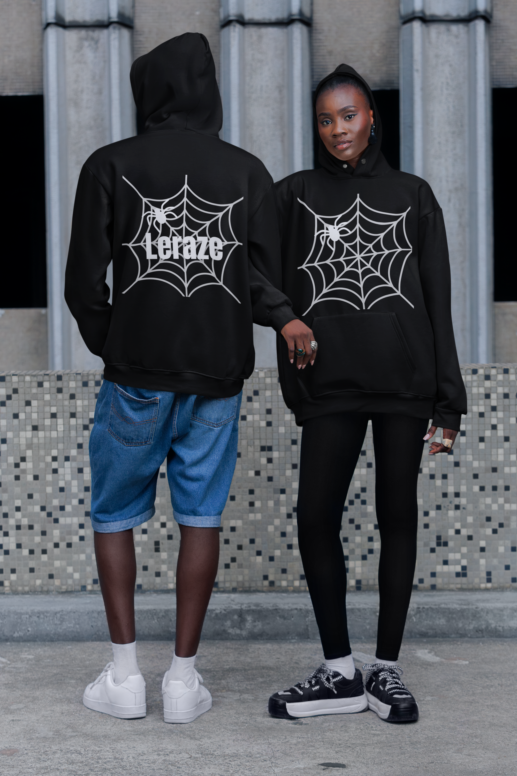 Spooky Spider Web Black Hoodie - Unisex Heavy Blend™, Halloween Apparel, Cozy Sweatshirt, Fall Fashion, Perfect Gift for Occasions Leraze Limited Edition product thumbnail image Spooky Spider Web Black Hoodie - Unisex Heavy Blend™, Halloween Apparel, Cozy Sweatshirt, Fall Fashion, Perfect Gift for Occasions Leraze Limited Edition product thumbnail image