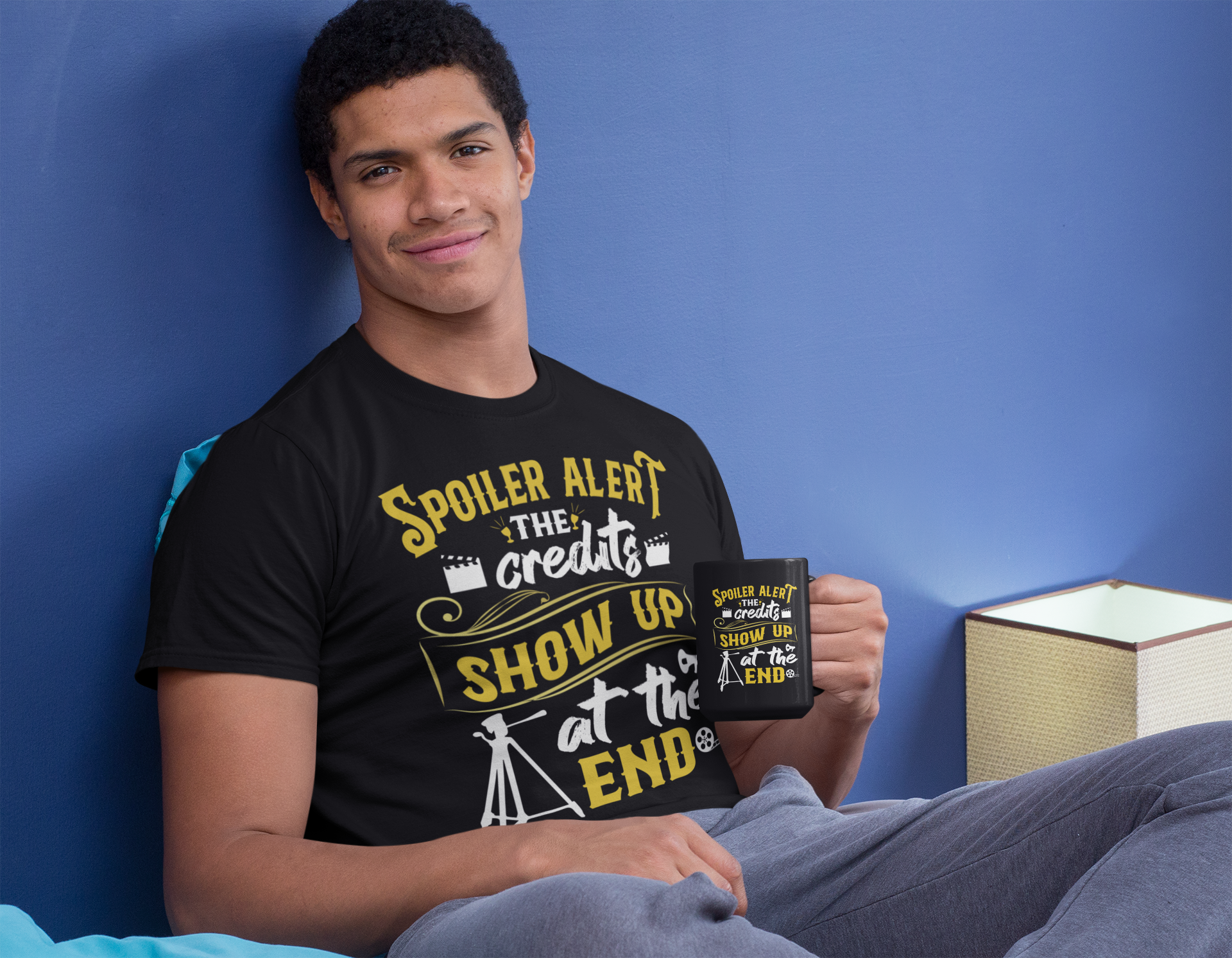 Spoiler Alert Black Mug, 15oz product thumbnail image