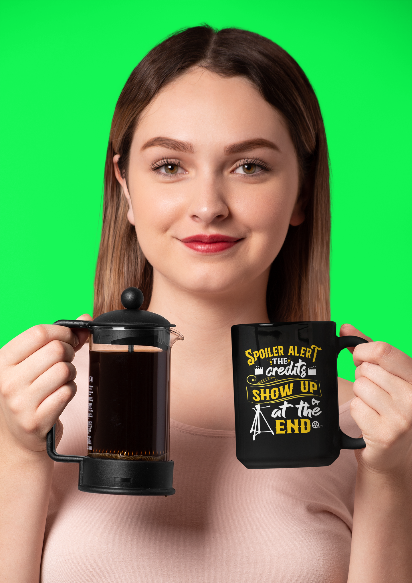 Spoiler Alert Black Mug, 15oz product thumbnail image
