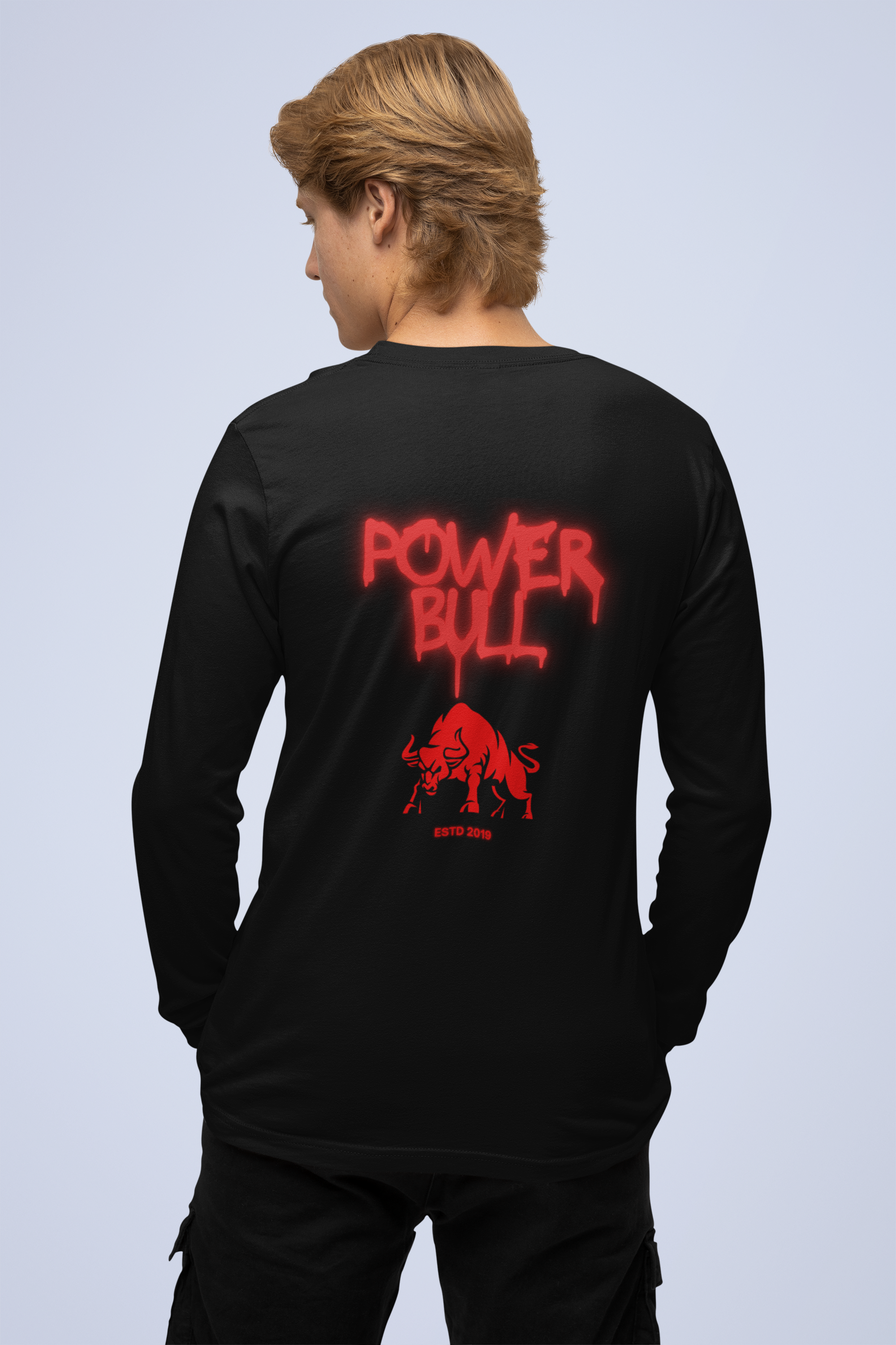Unisex Long Sleeve T-Shirt Power Bull with Bold 'Bull Energy' Design, Casual Wear, Gift for Him/Her, Street Style, Fashion Tee product thumbnail image Unisex Long Sleeve T-Shirt Power Bull with Bold 'Bull Energy' Design, Casual Wear, Gift for Him/Her, Street Style, Fashion Tee product thumbnail image