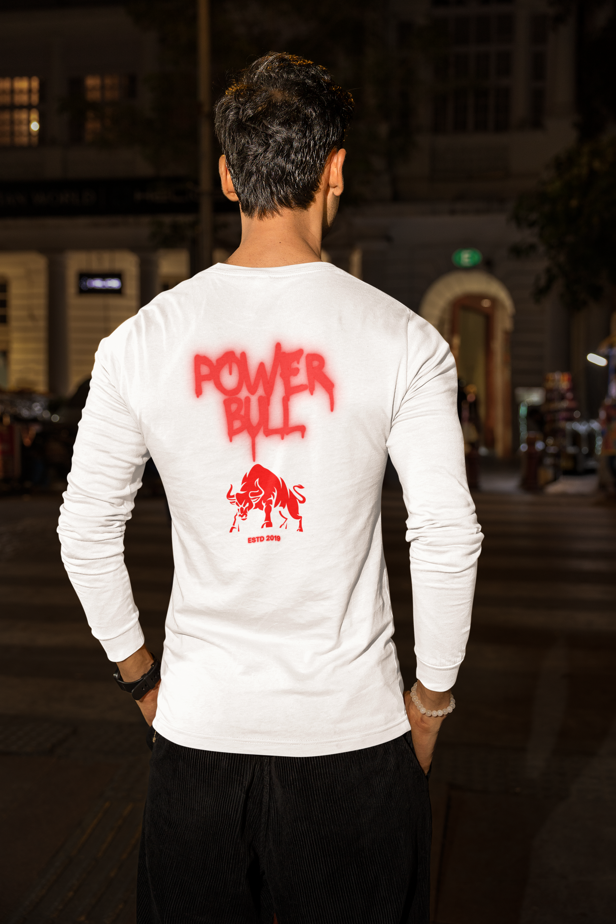 Bull Energy Long Sleeve Shirt — Power Bull Graphic Tee product thumbnail image Bull Energy Long Sleeve Shirt — Power Bull Graphic Tee product thumbnail image
