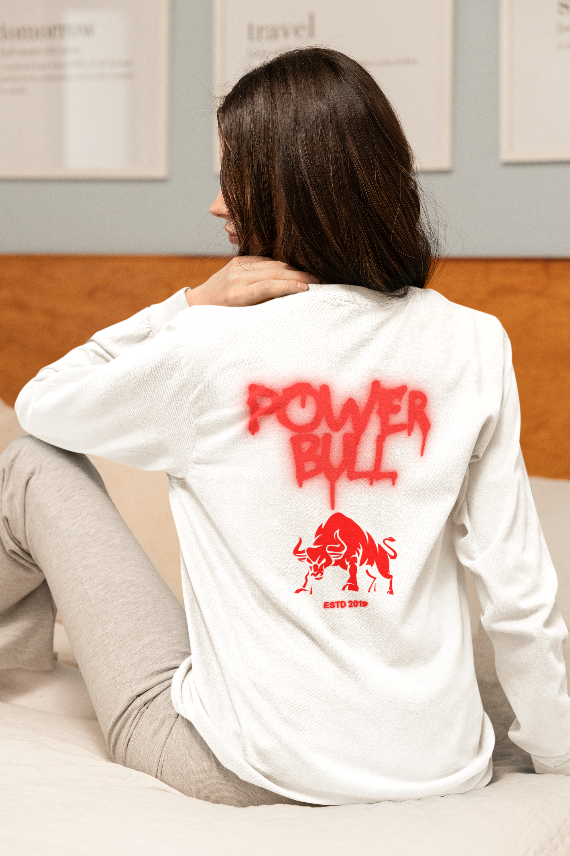 Bull Energy Long Sleeve Shirt — Power Bull Graphic Tee product thumbnail image