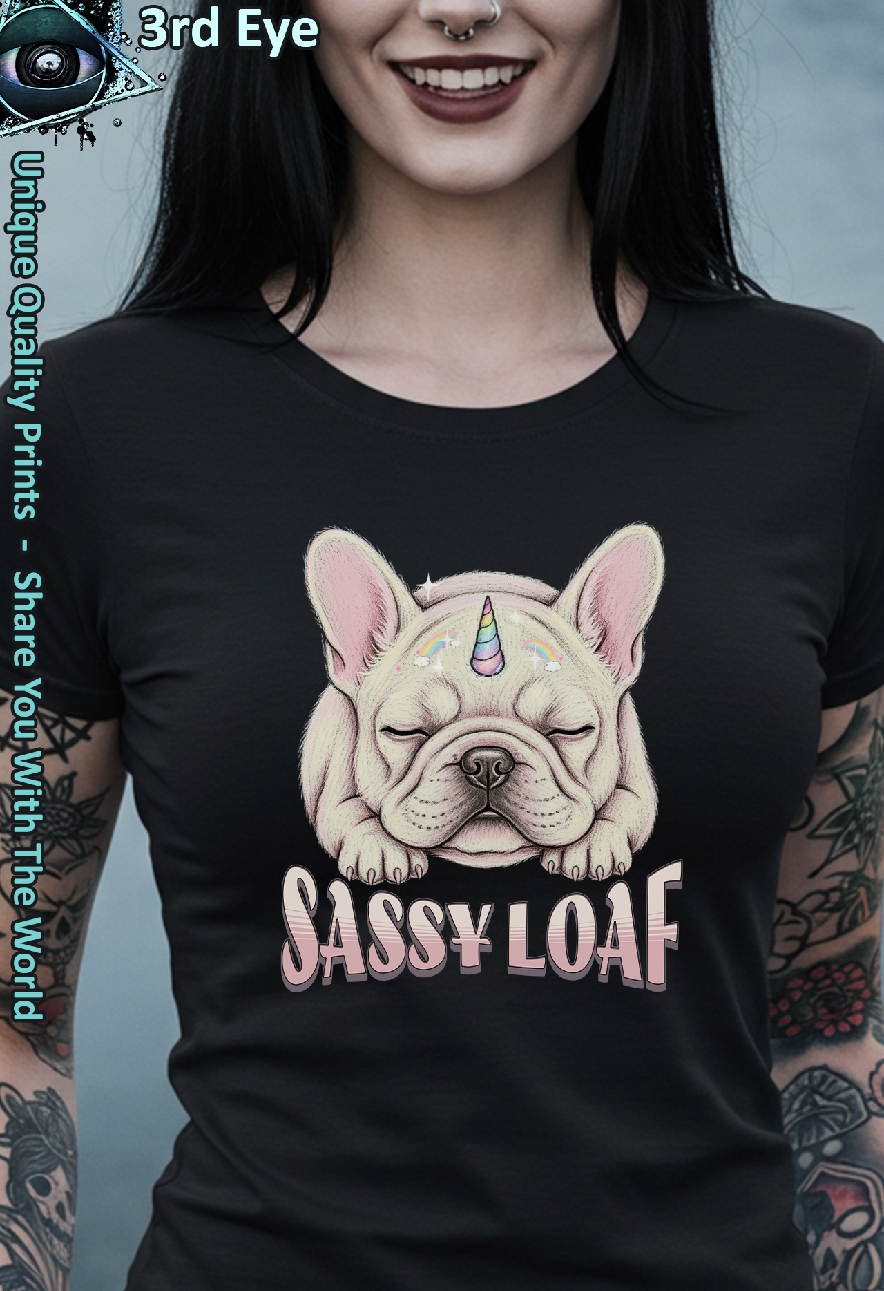Vintage Sleeping Frenchie Unicorn Adorable Sassy Loaf French Bulldog Graphic Vintage Sleeping Frenchie Unicorn Adorable Sassy Loaf French Bulldog Graphic
