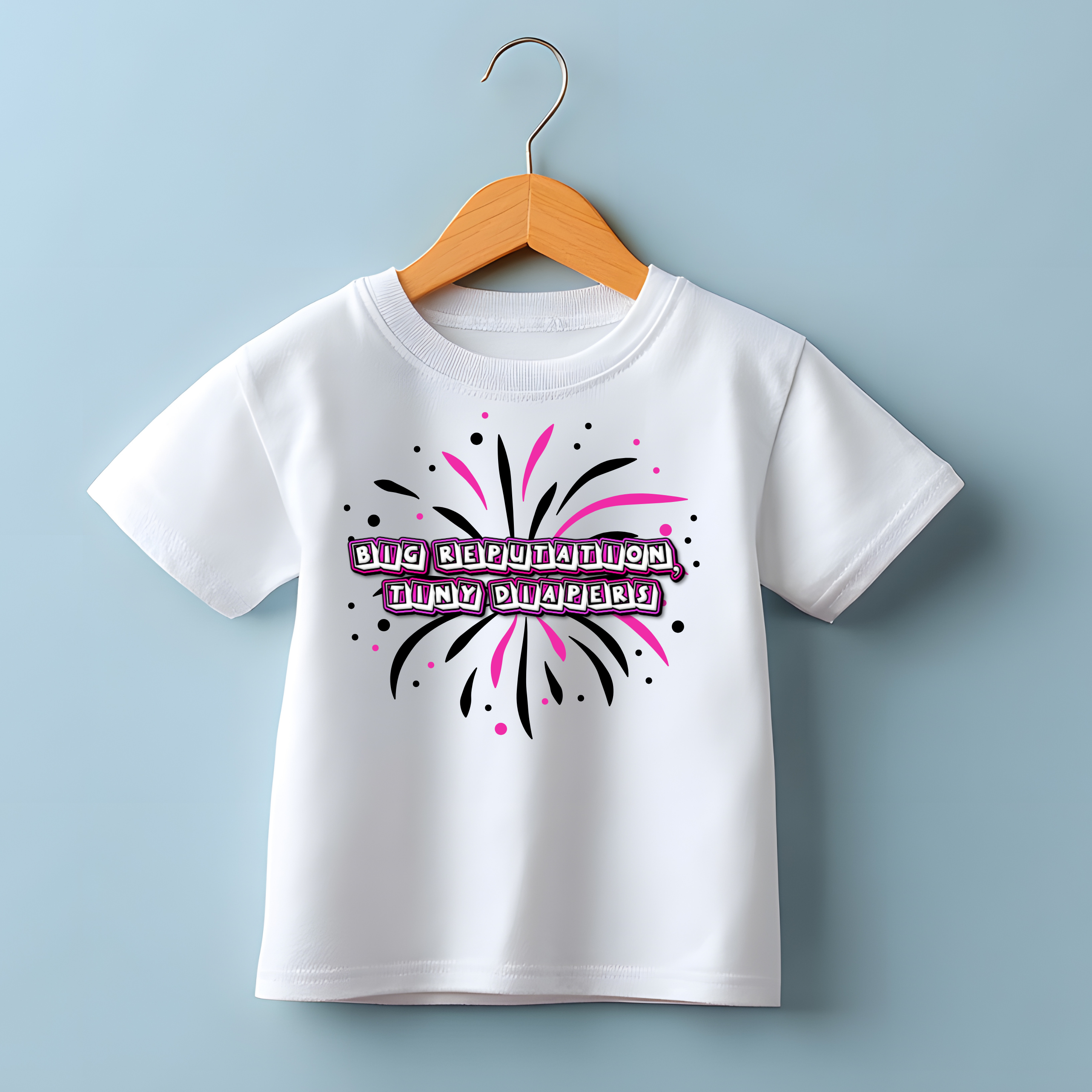 Big Reputation, Tiny Diapers Infant Fine Jersey Tee product thumbnail image