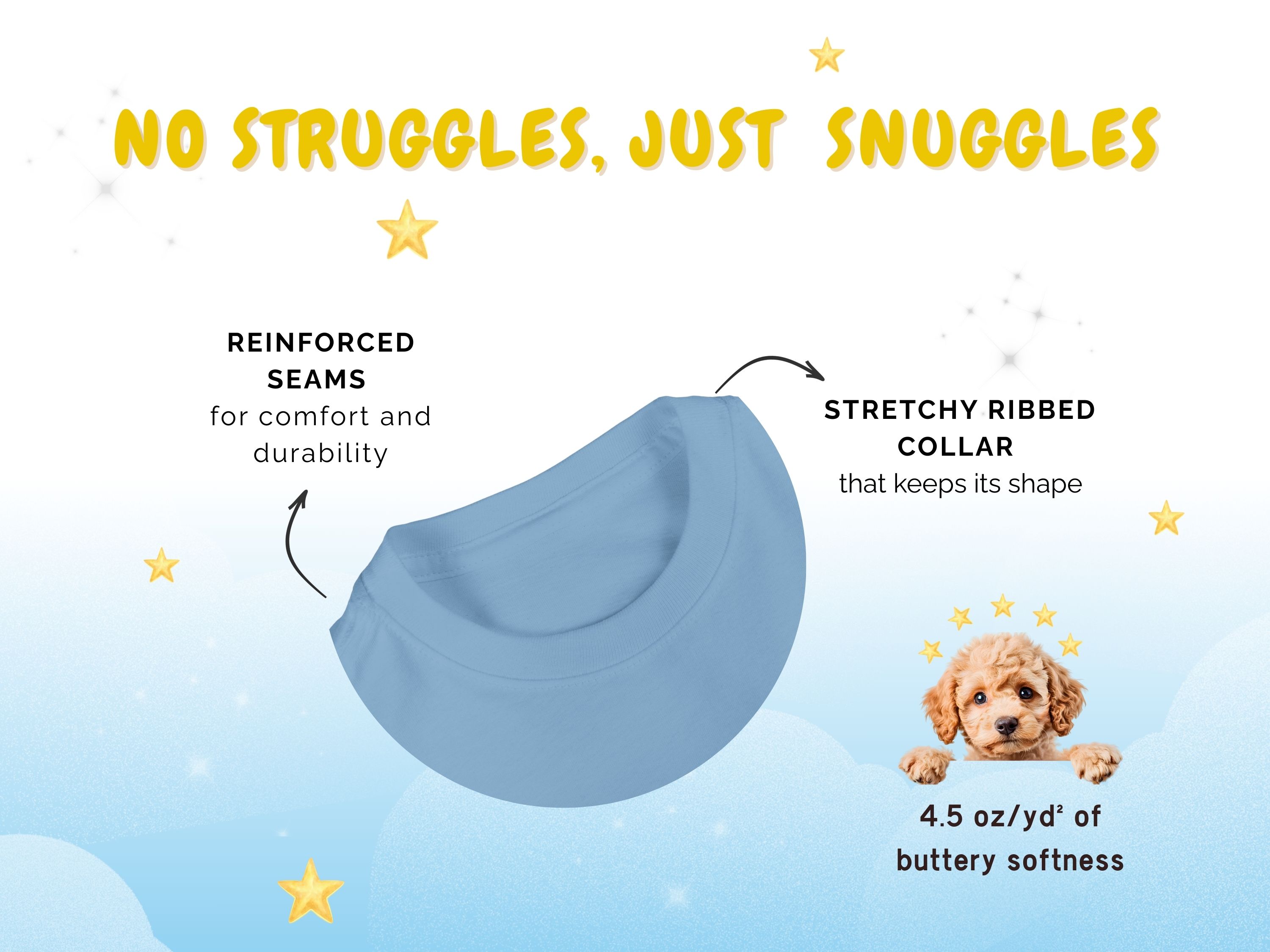 Christmas Infant Fine Jersey Tee, Goldendoodle Tangled in Christmas Lights, Rabbit Skins 3322 product thumbnail image